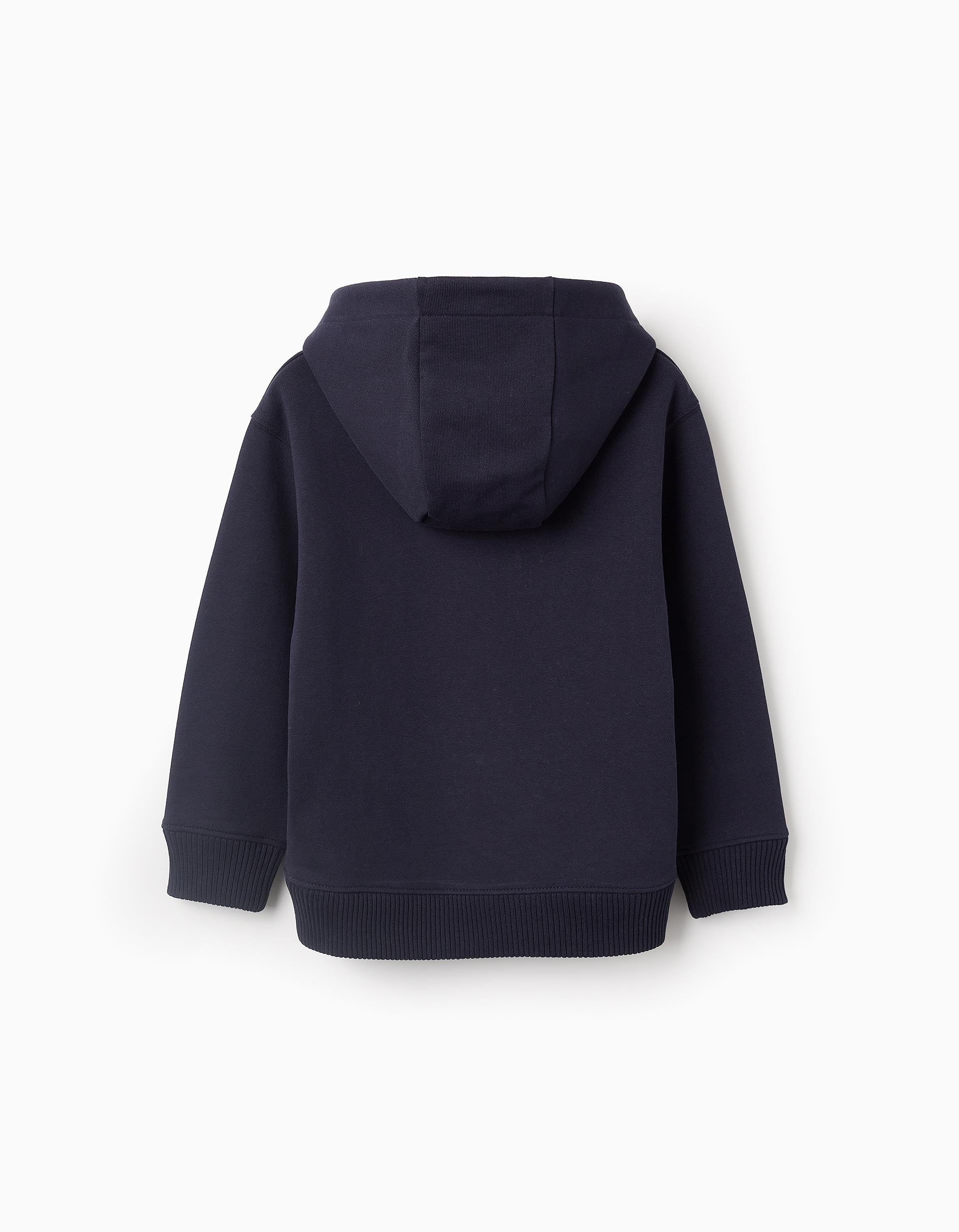 Sudadera de Algodón con Capucha para Niño, Azul Oscuro