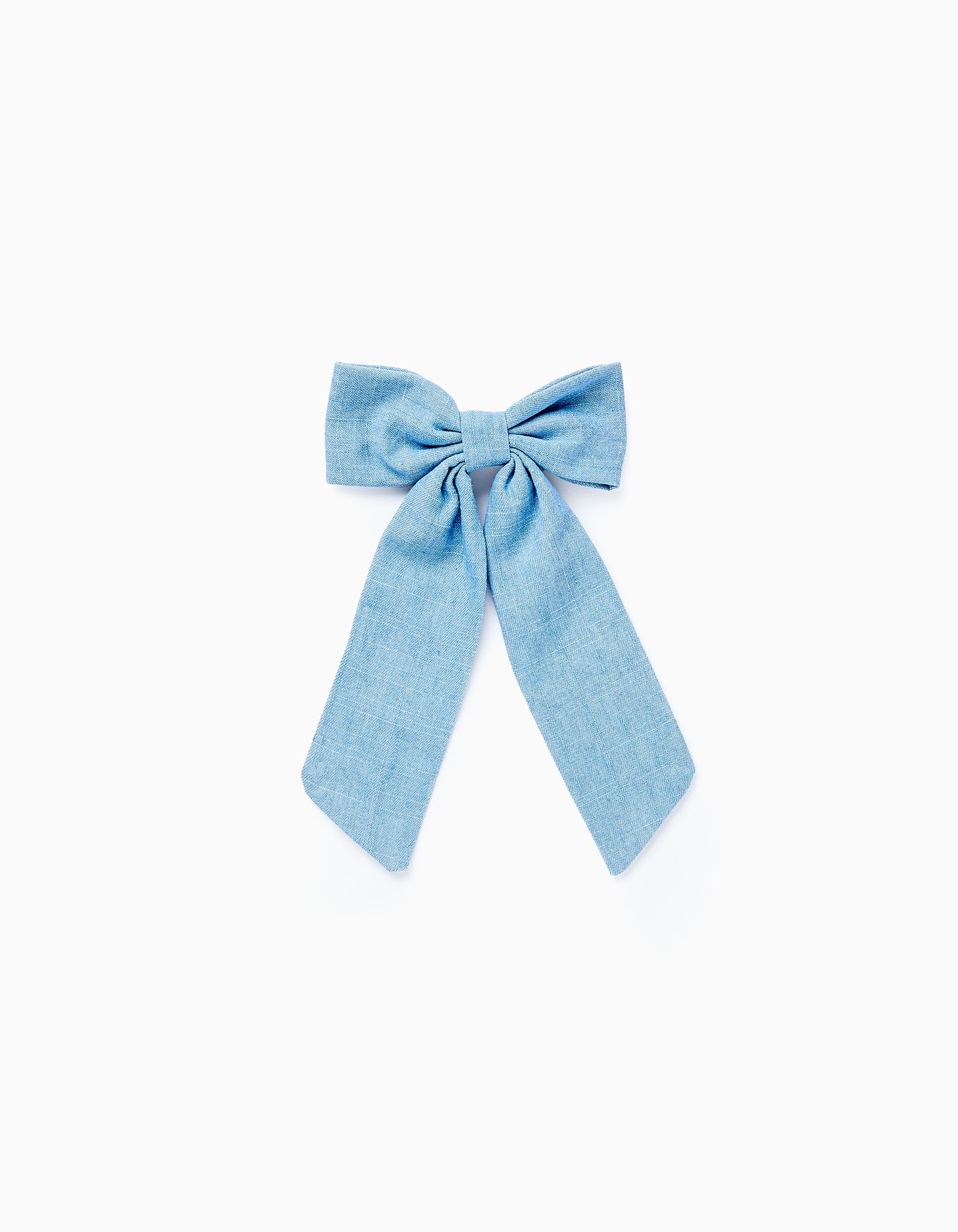 Fabric Hair Slide for Baby Girls, Blue