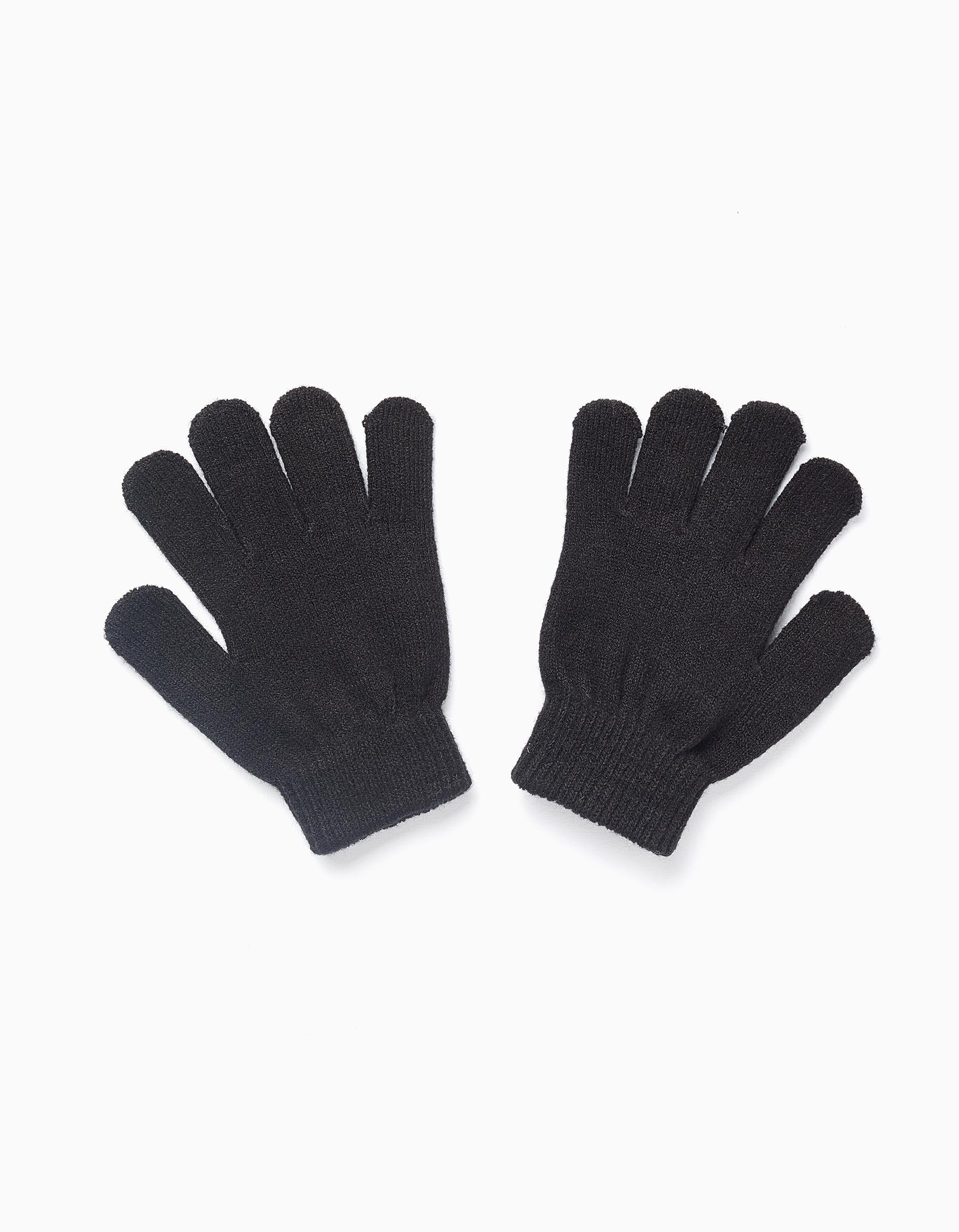 Guantes Brilla en la Oscuridad para Niño 'Esqueleto', Negro