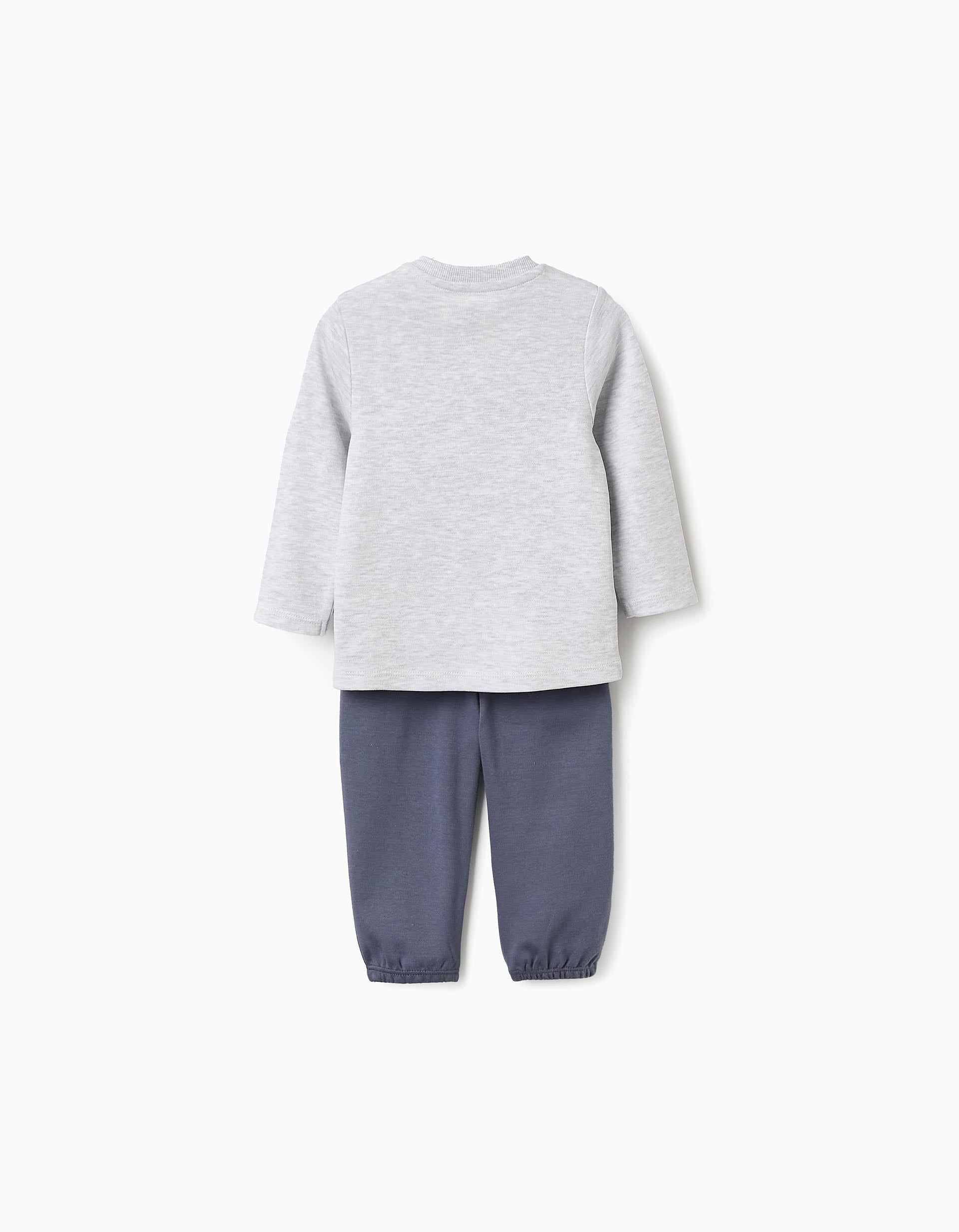 Pijama de Algodón para Bebé Niño 'Mickey', Azul/Gris