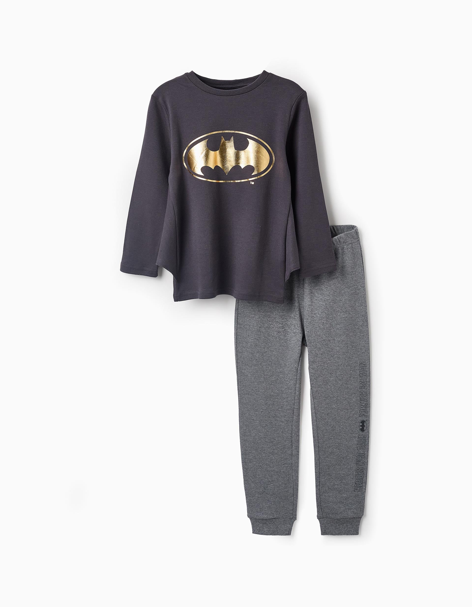 Pyjama en coton pour Garçon 'Batman', Noir/Gris