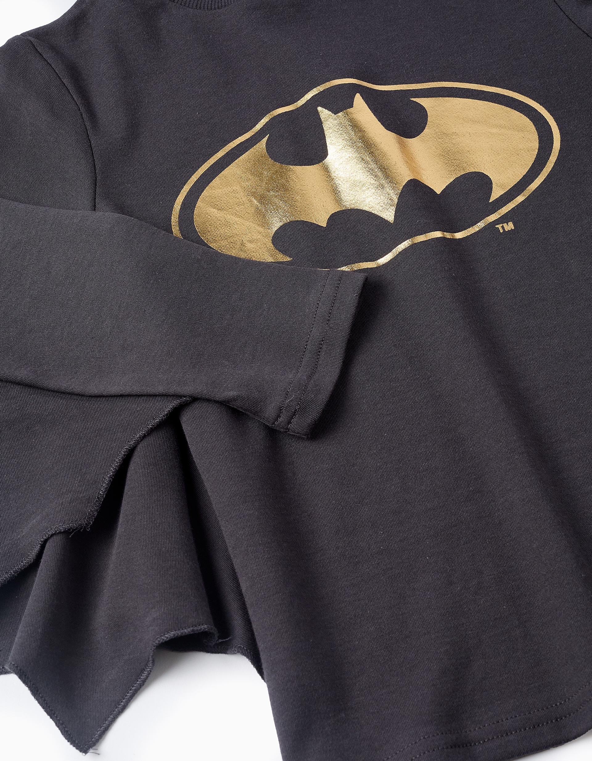 Pijama de Algodón para Niño 'Batman', Negro/Gris