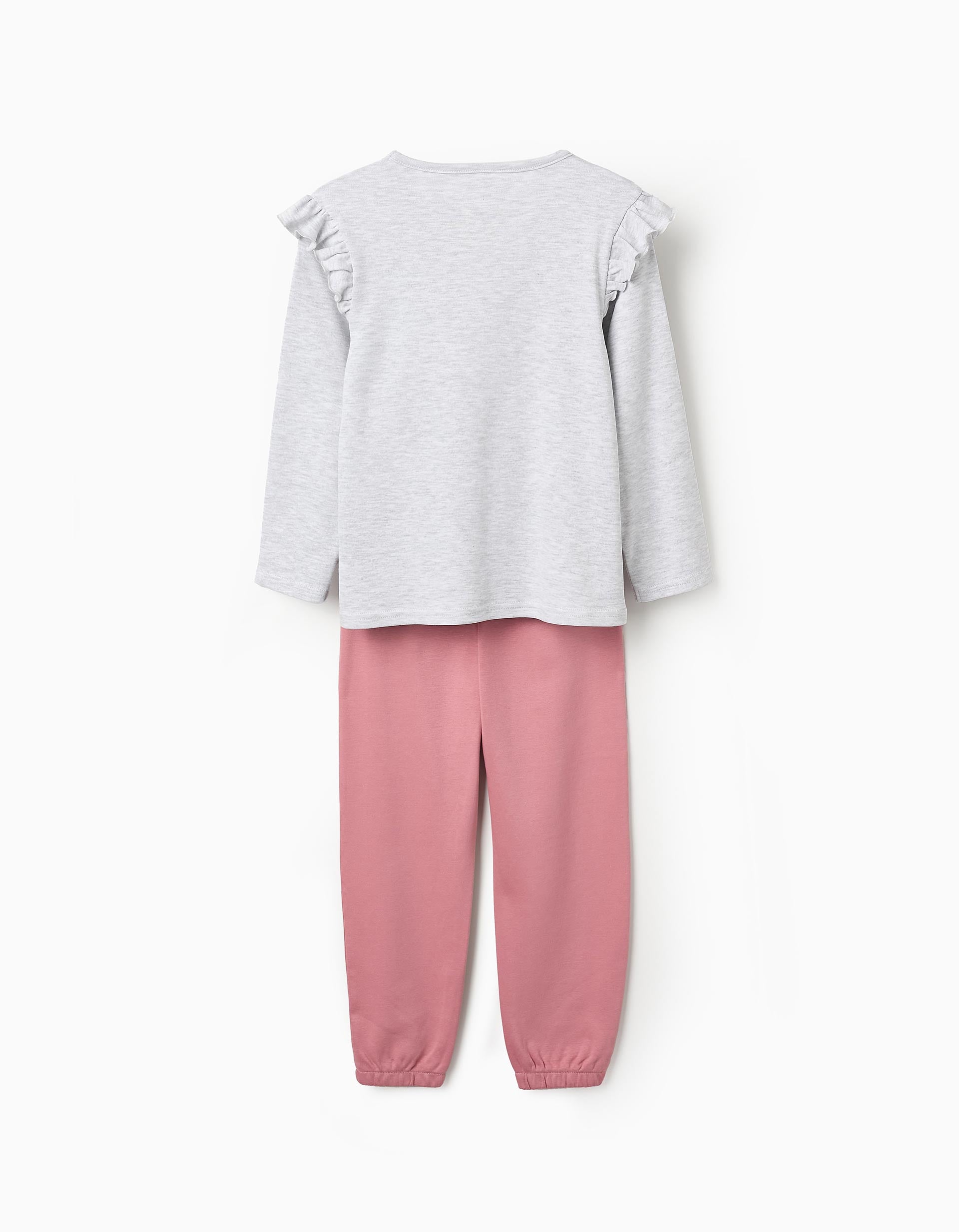 Pijama de Algodón para Niña 'Daisy & Minnie', Rosa/Gris