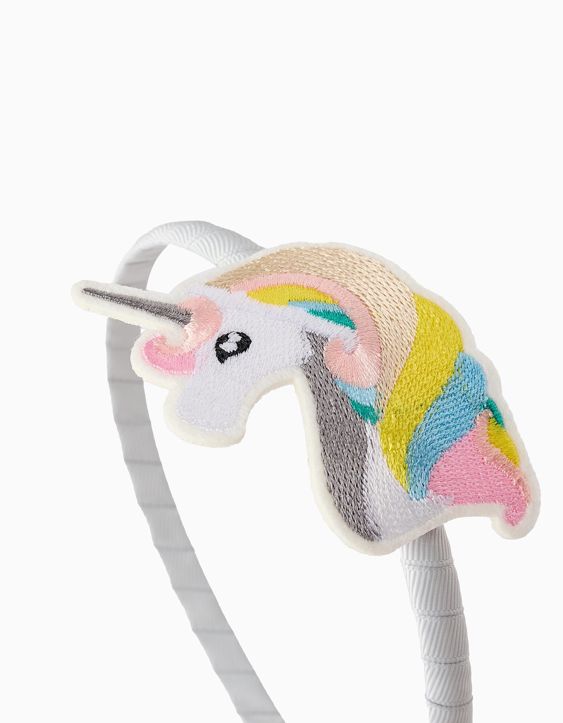 Serre-tête pour Bébé et Fille 'Licorne', Gris