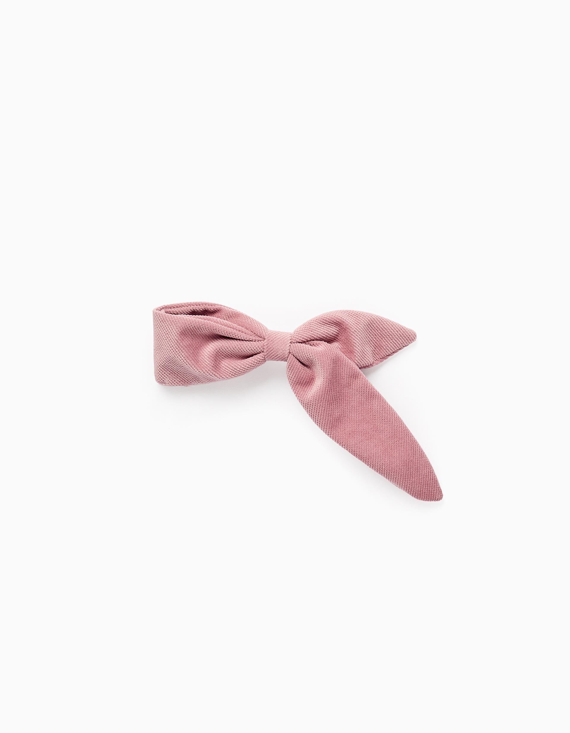 Barrette à Cheveux Noeud en Velours pour Bébé et Fille, Rose