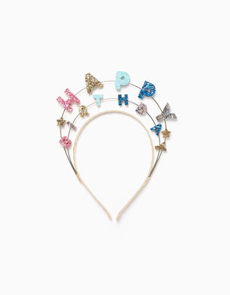 Diadema de Cumpleaños para Niña 'Happy Birthday', Multicolor