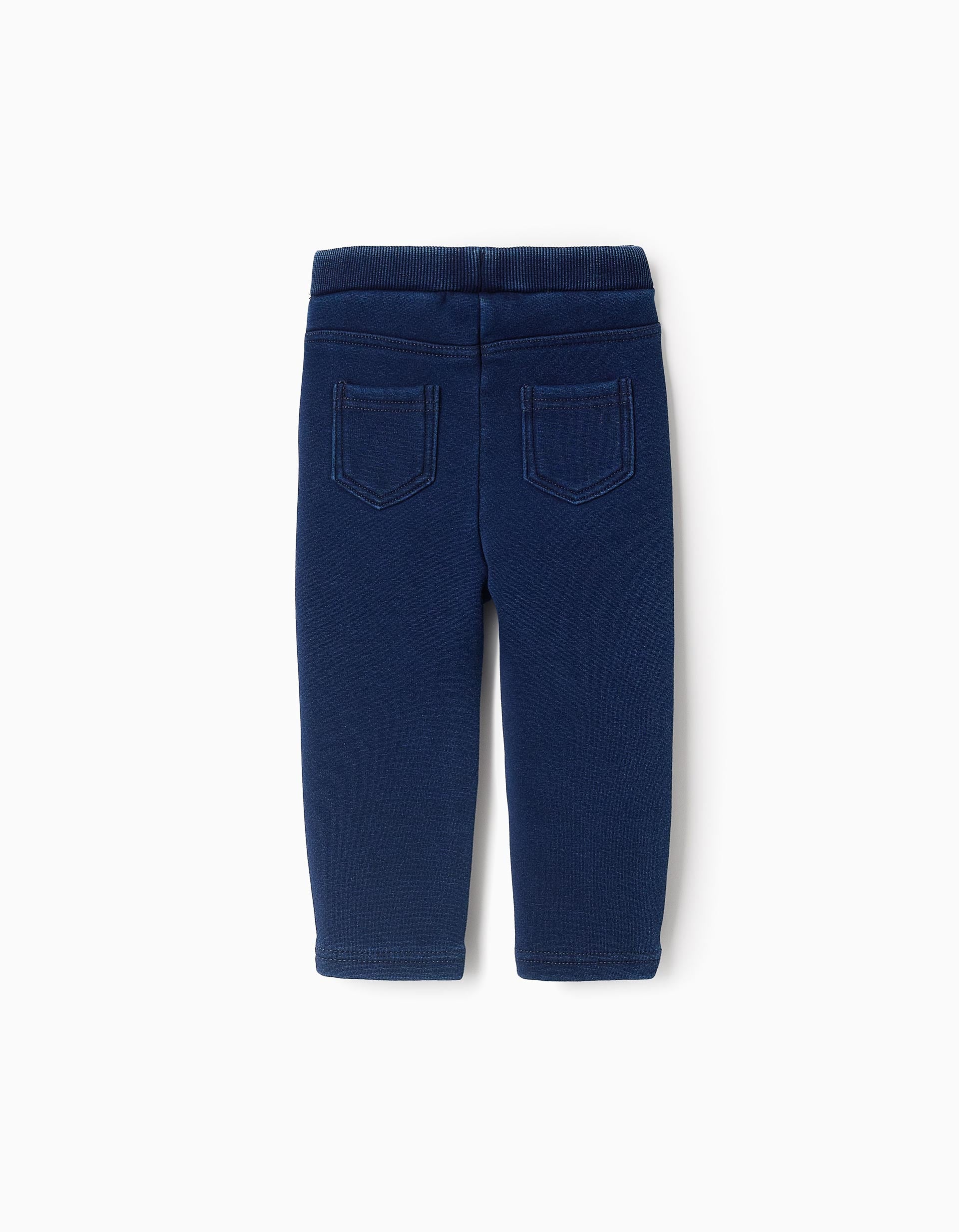 Jegging Efecto Térmico para Bebé Niña, Azul Oscuro