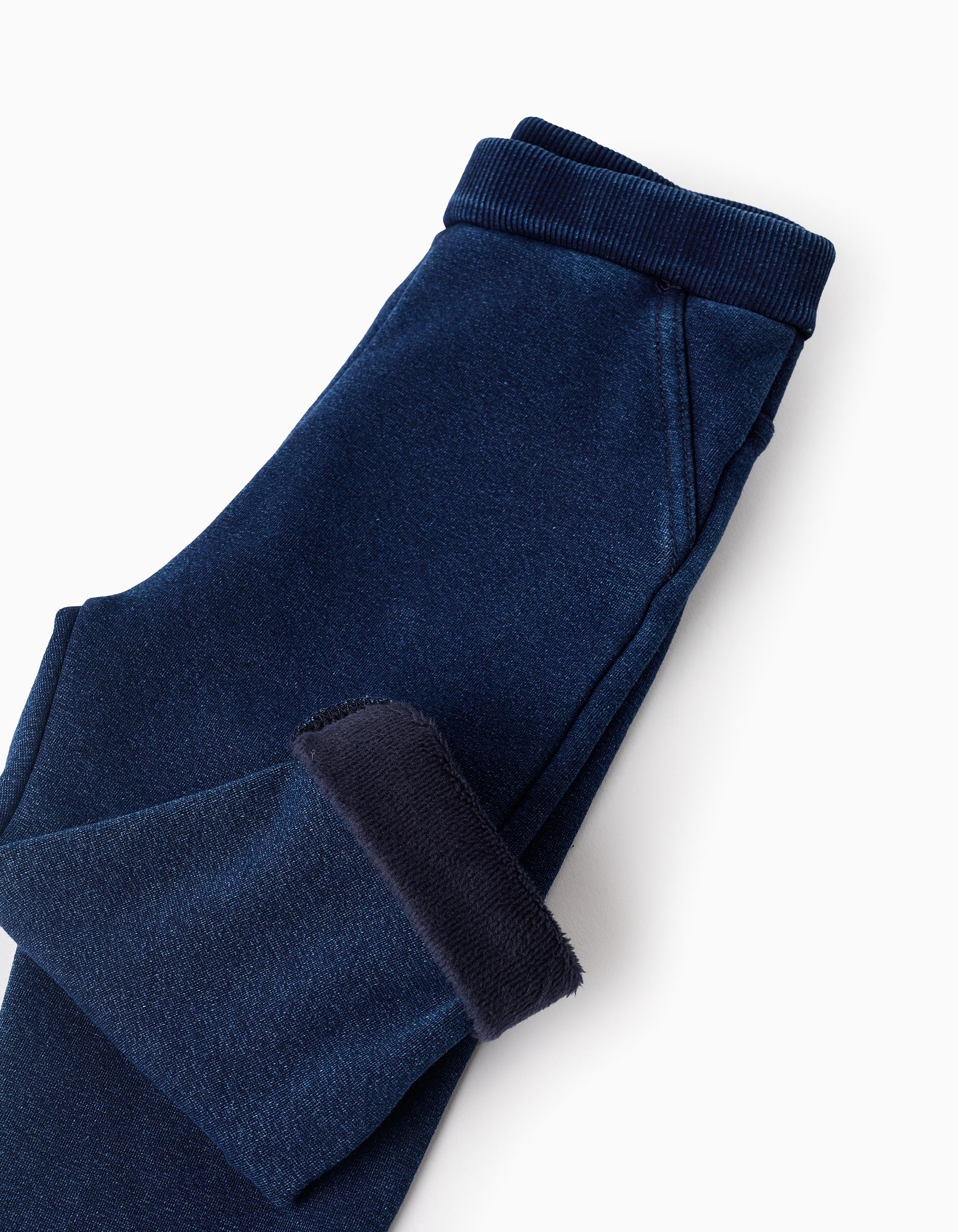 Jegging Efecto Térmico para Bebé Niña, Azul Oscuro