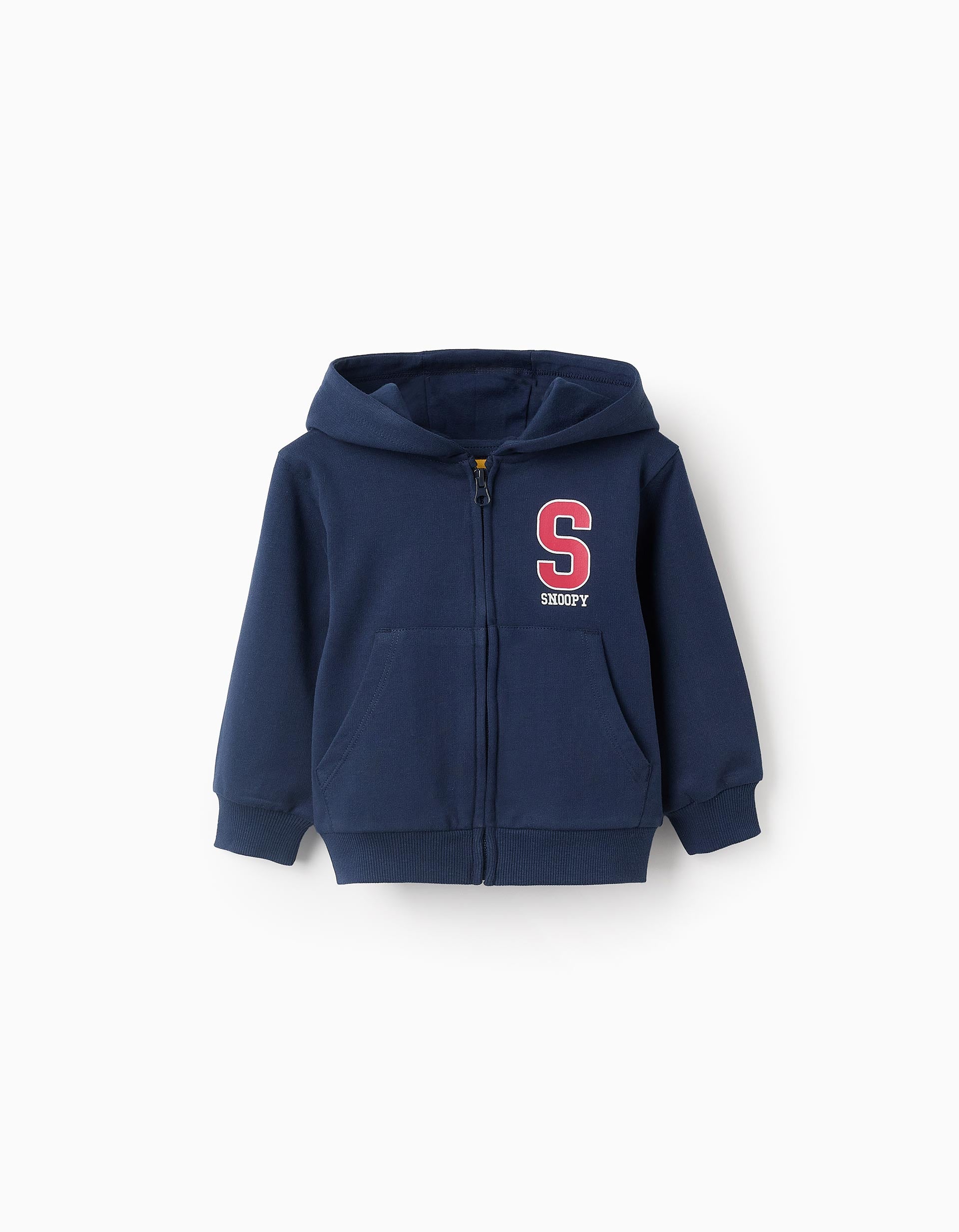 Hooded Jacket for Baby Boys 'Snoopy', Dark Blue