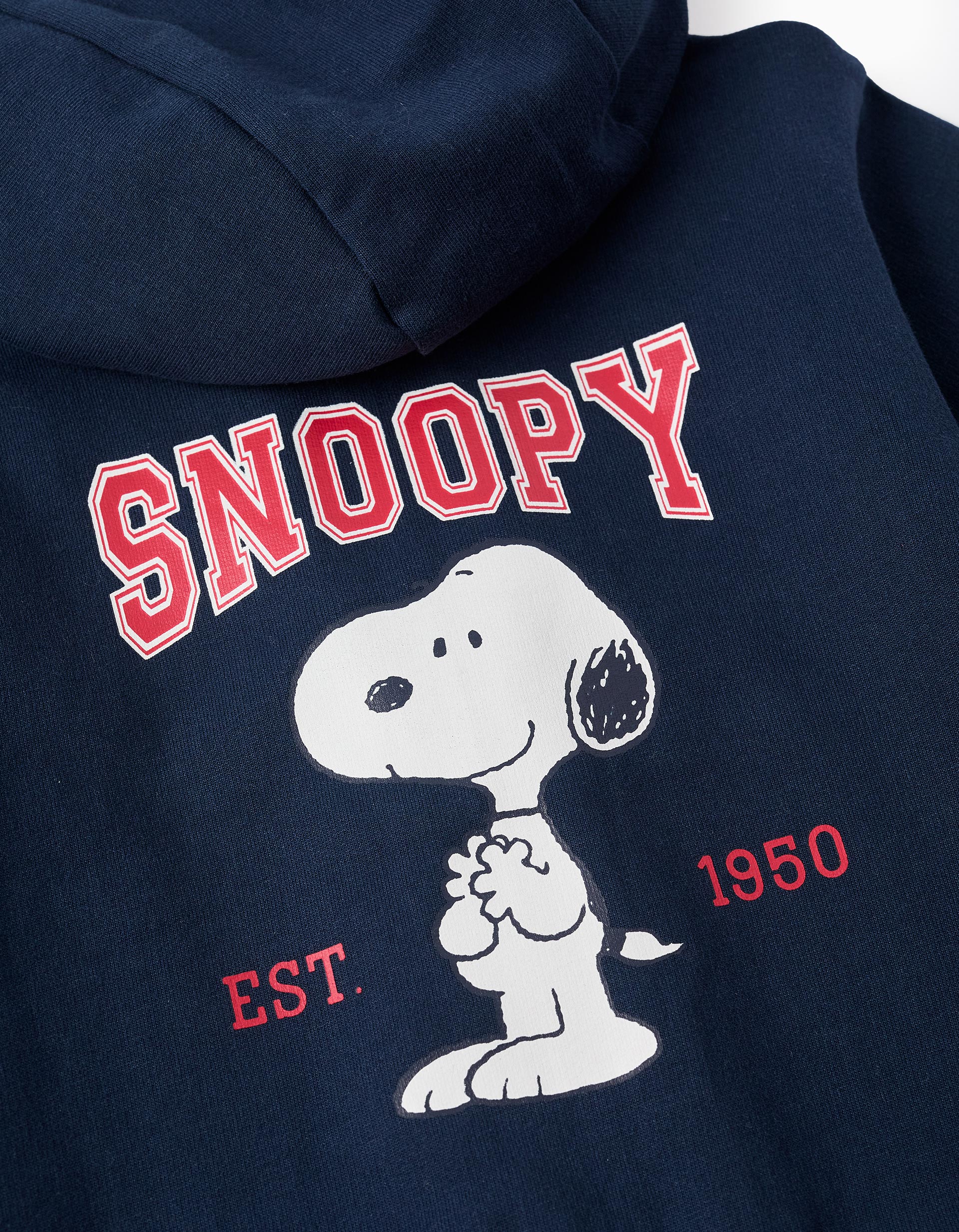 Veste avec Capuche pour Bébé Garçon 'Snoopy', Bleu Foncé