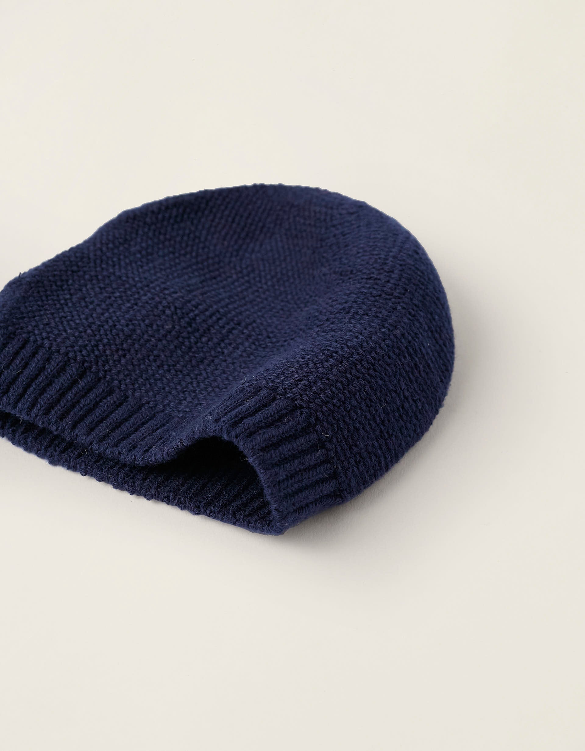 Pack Beanie + Mittens for Newborns, Dark Blue