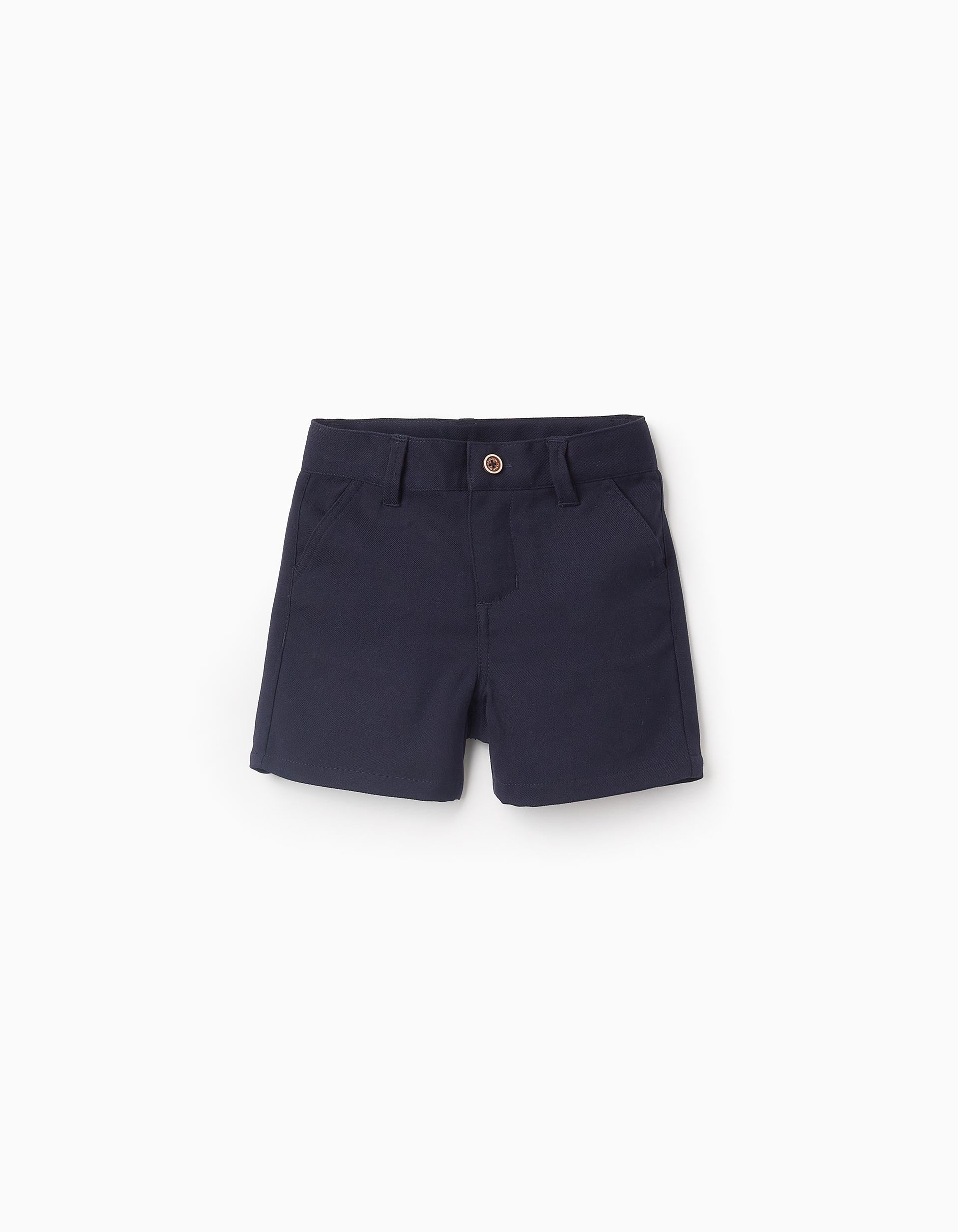 Short Chino pour Bébé Garçon 'B&S', Bleu Foncé