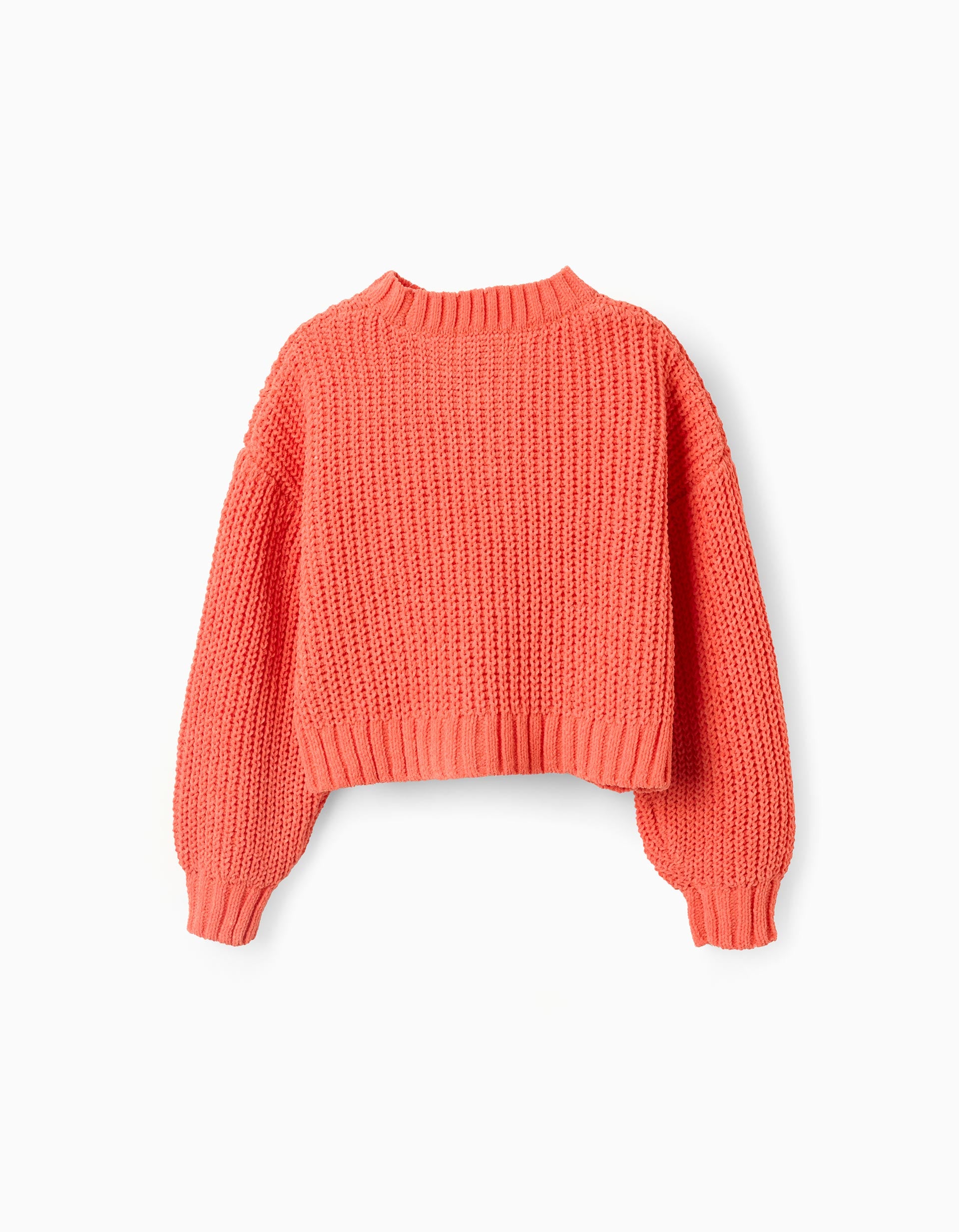 Jersey de Punto Corto para Niña, Naranja