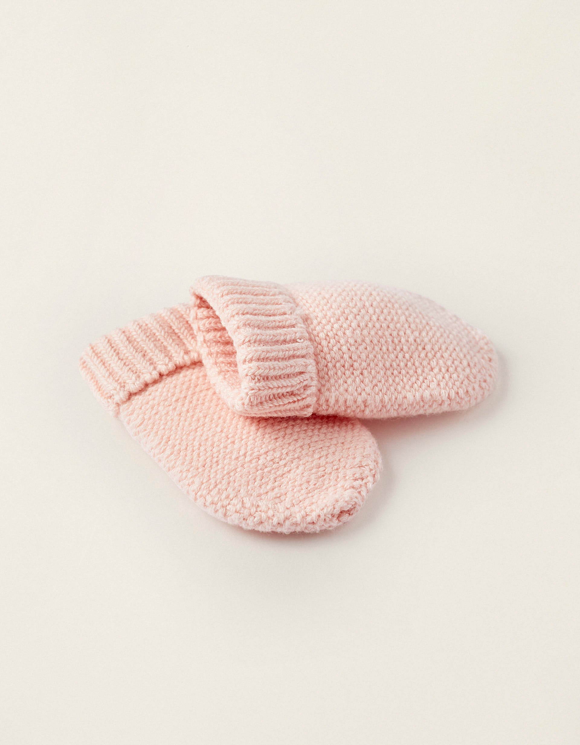 Pack Beanie + Mittens for Newborn Girls, Pink