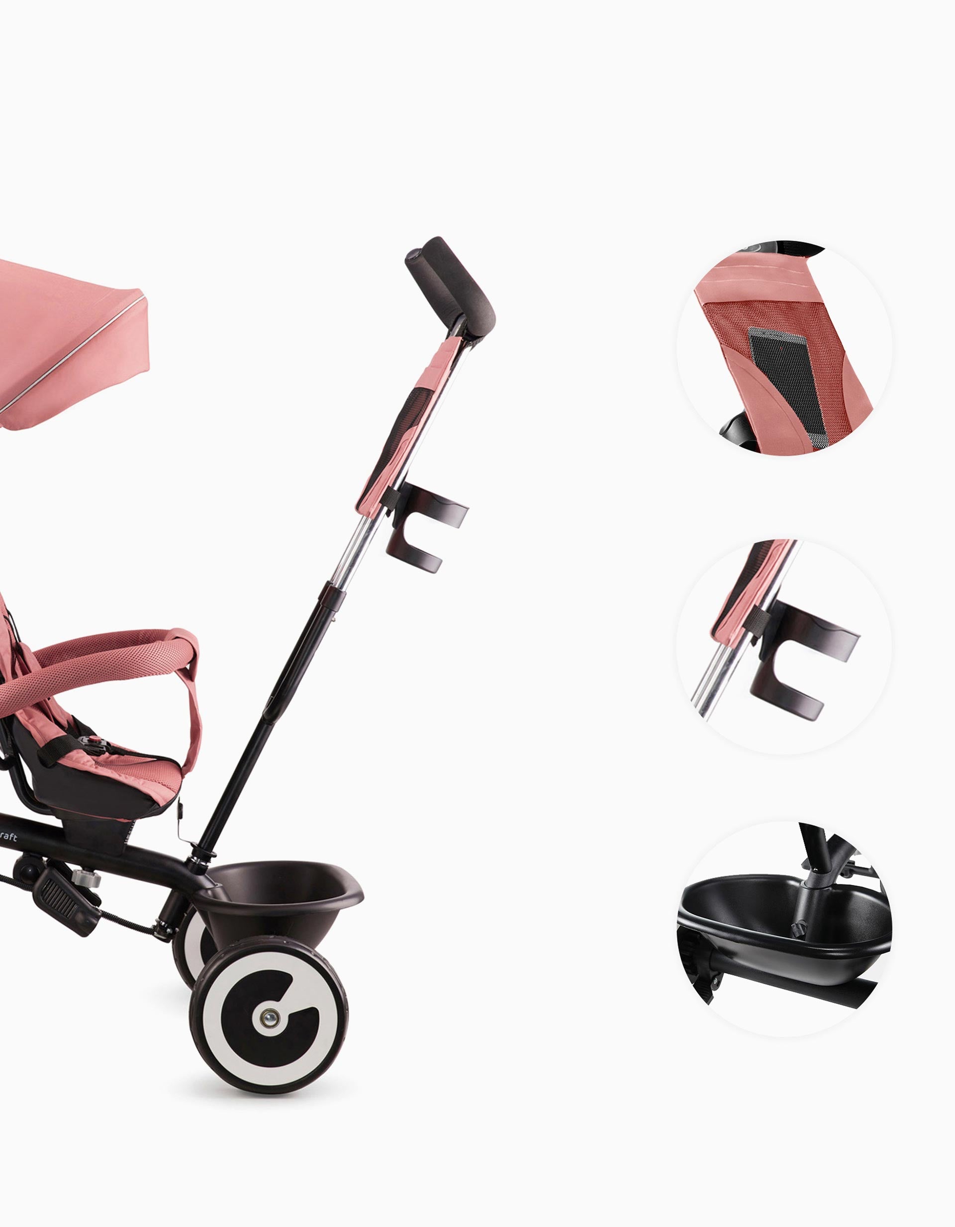 Aston Pink Kinderkraft Tricycle 9M+