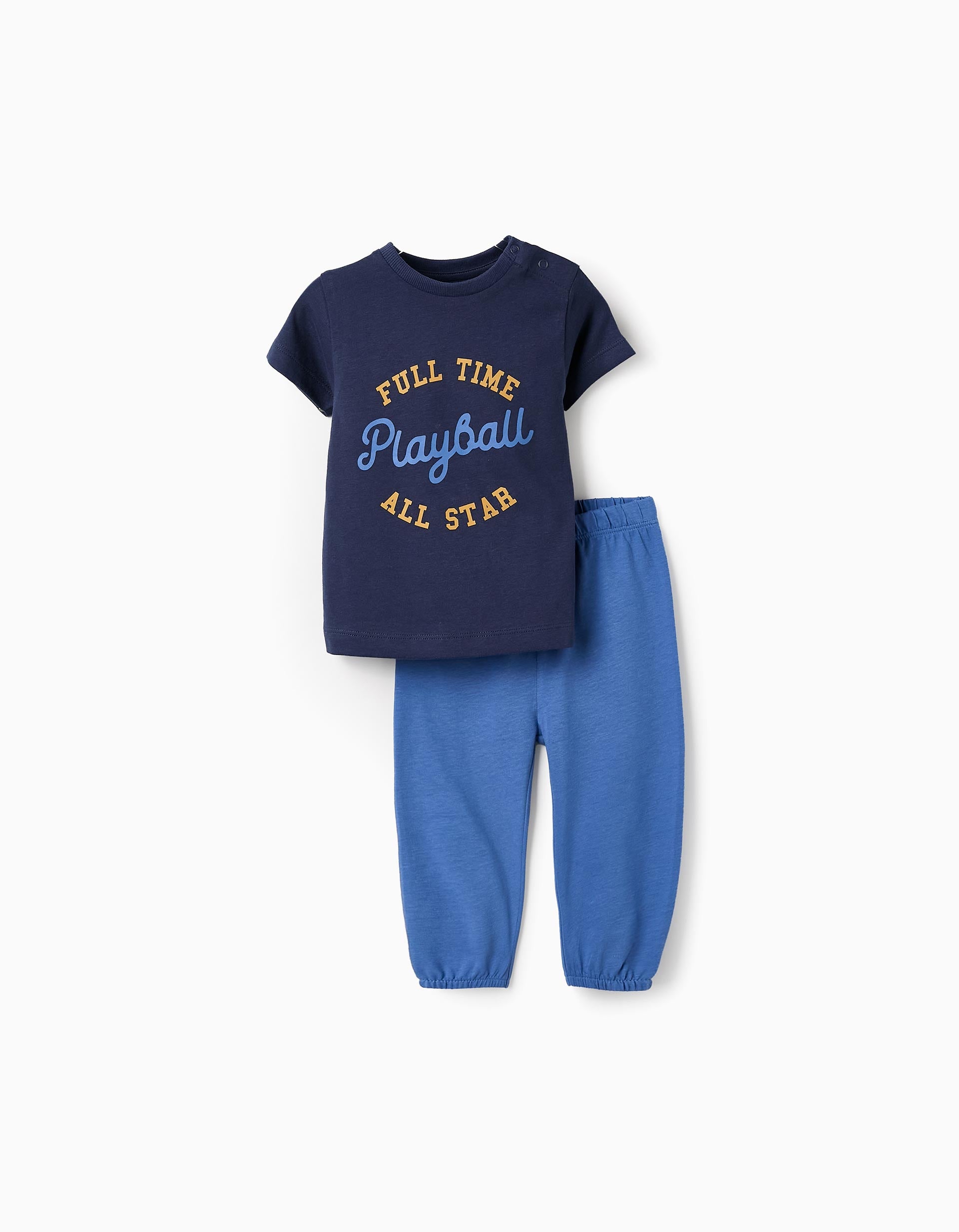 Pijama de Algodão para Bebé Menino 'All Star', Azul