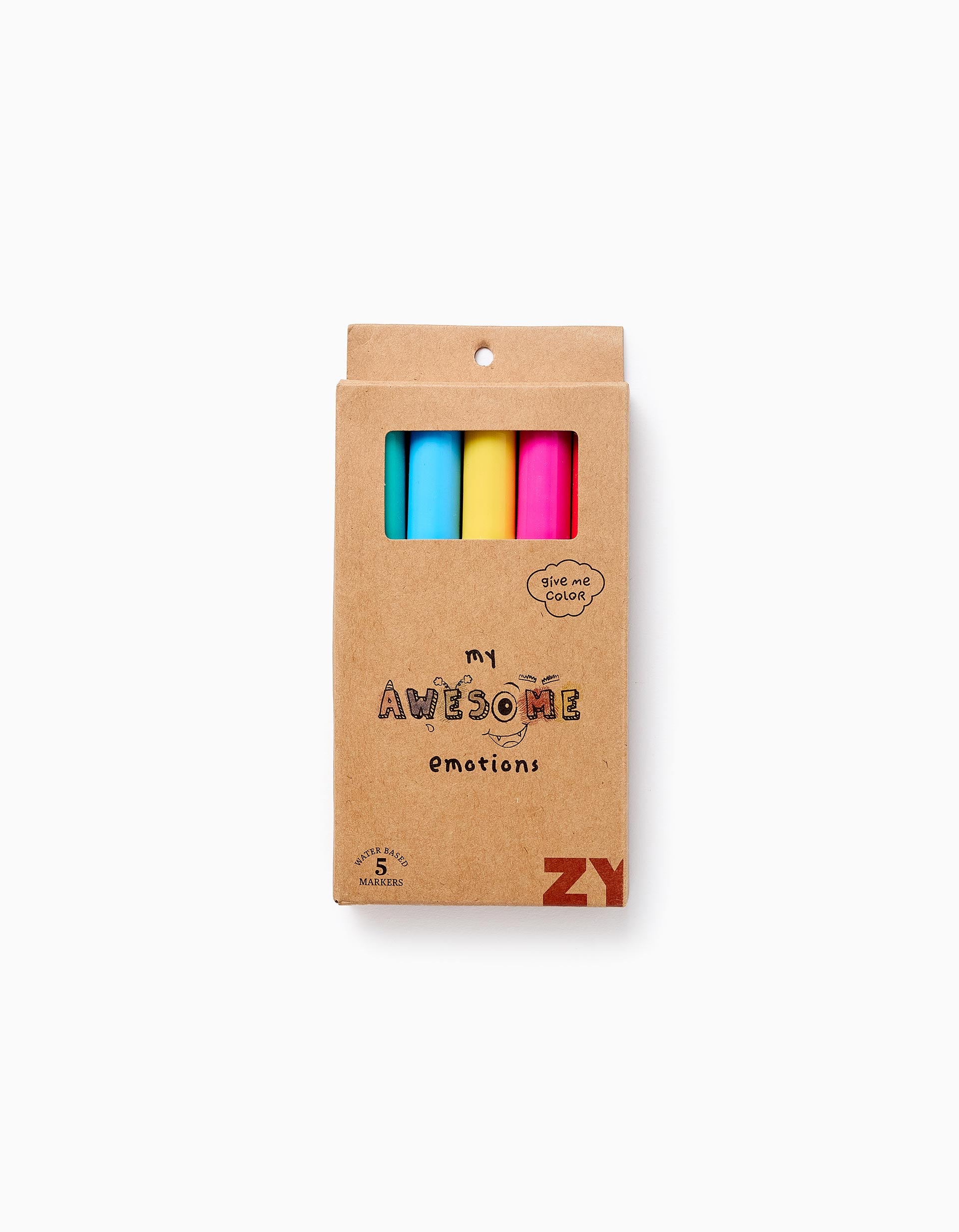 Colouring Pyjamas + Markers for Babies and Children 'Emotions', White