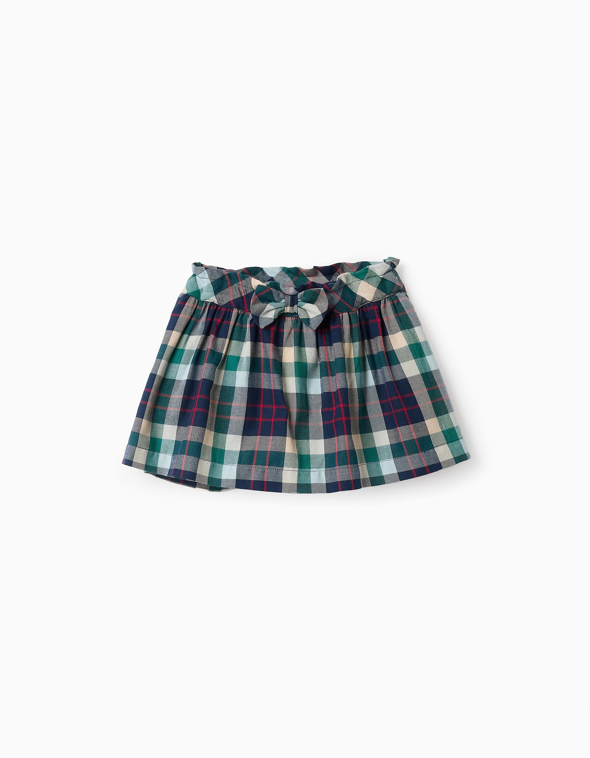 Jupe-culotte à Carreaux pour Bébé Fille 'B&S', Vert