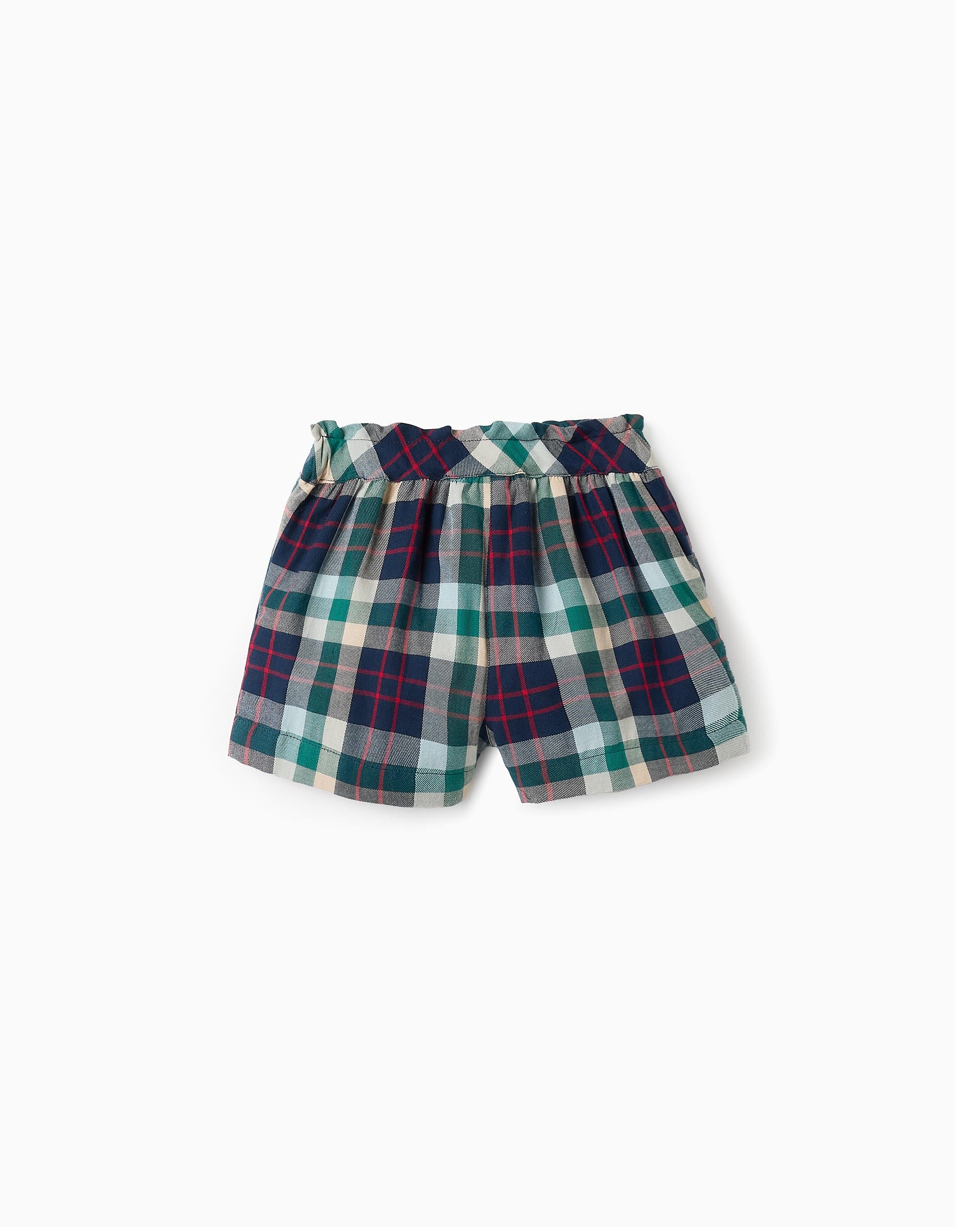 Jupe-culotte à Carreaux pour Bébé Fille 'B&S', Vert