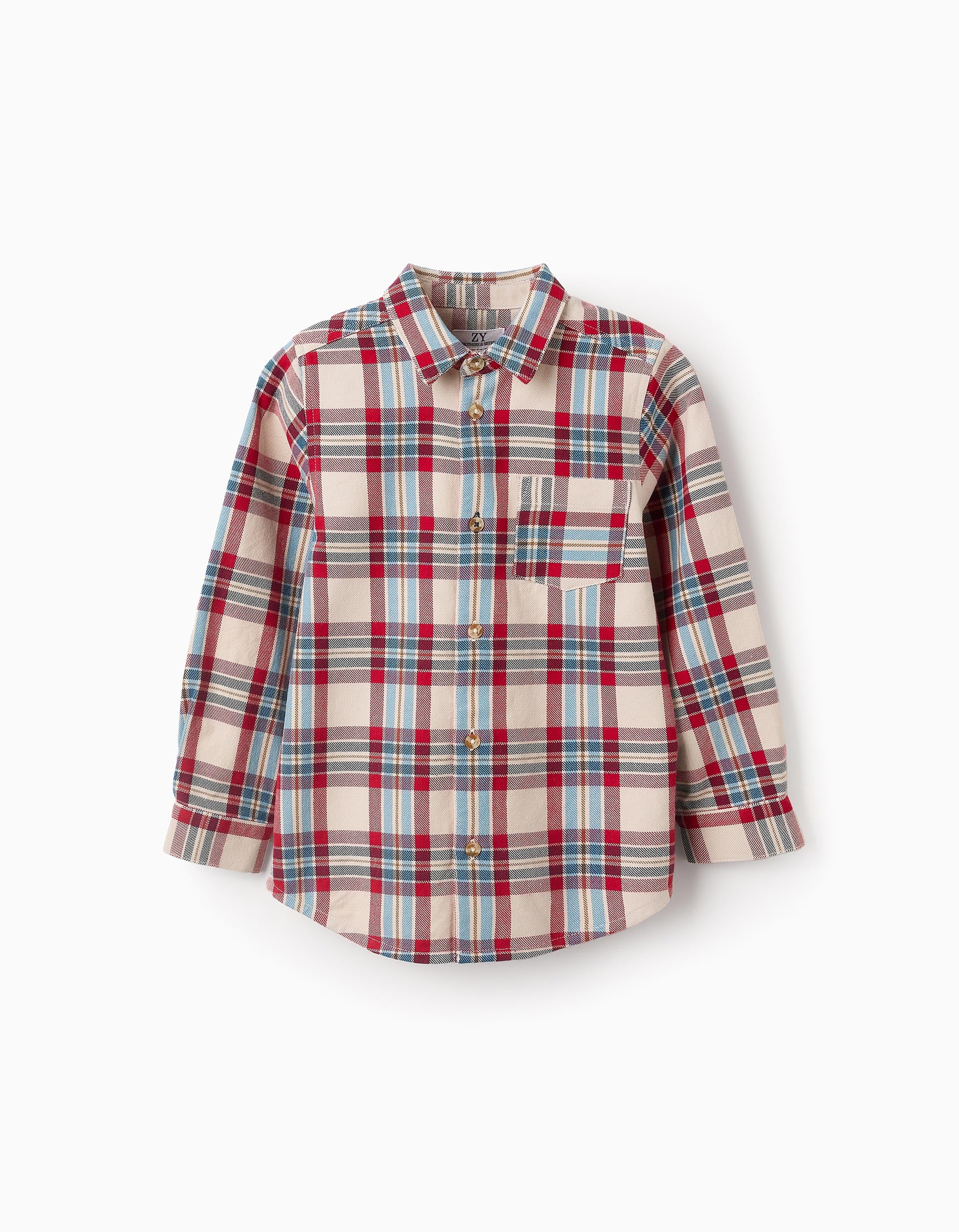 Shirt with Check Pattern for Boys 'You&Me', Multicolour