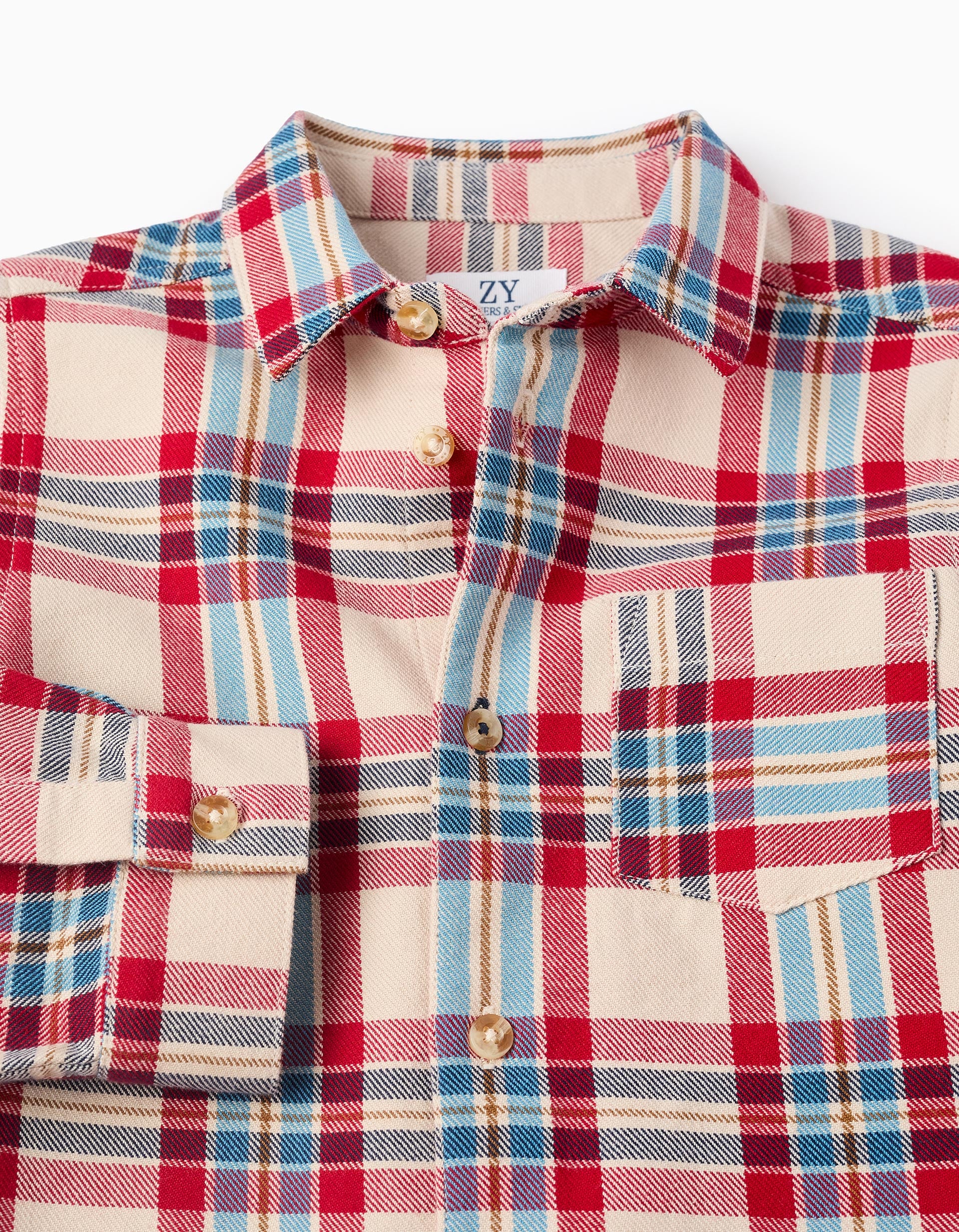 Camisa com Xadrez para Menino 'You&Me', Multicolor