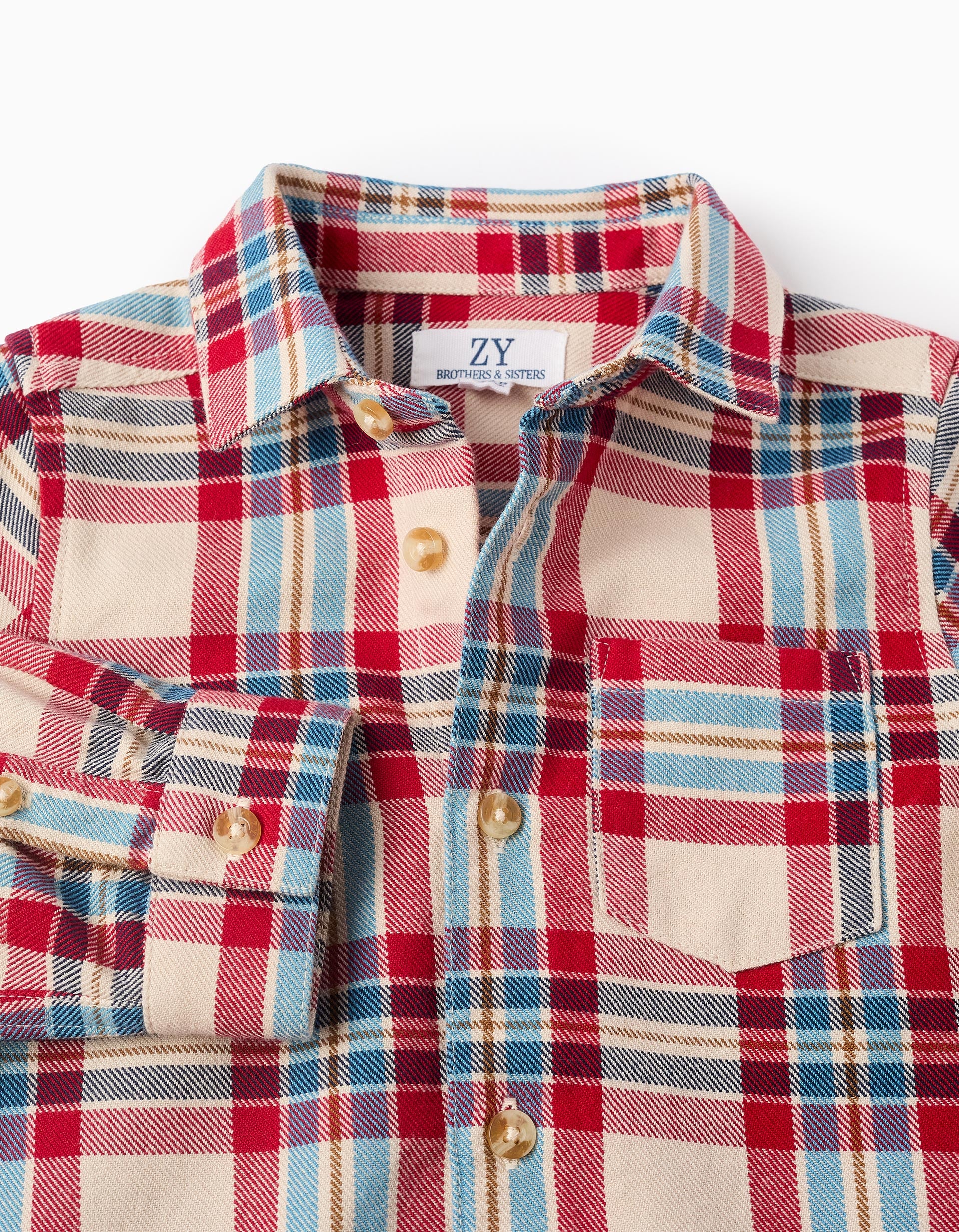 Camisa con Cuadros para Bebé Niño 'You&Me', Multicolor