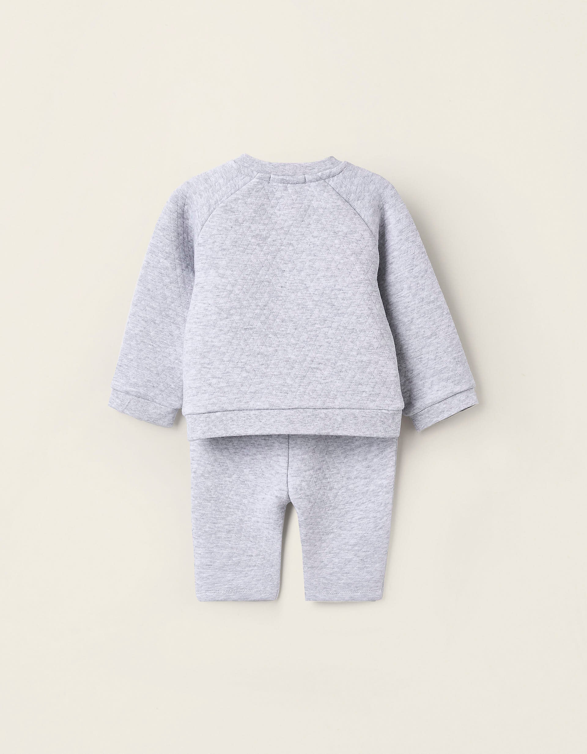 Ensemble Texture Gaufrée pour Nouveau-Né, Gris