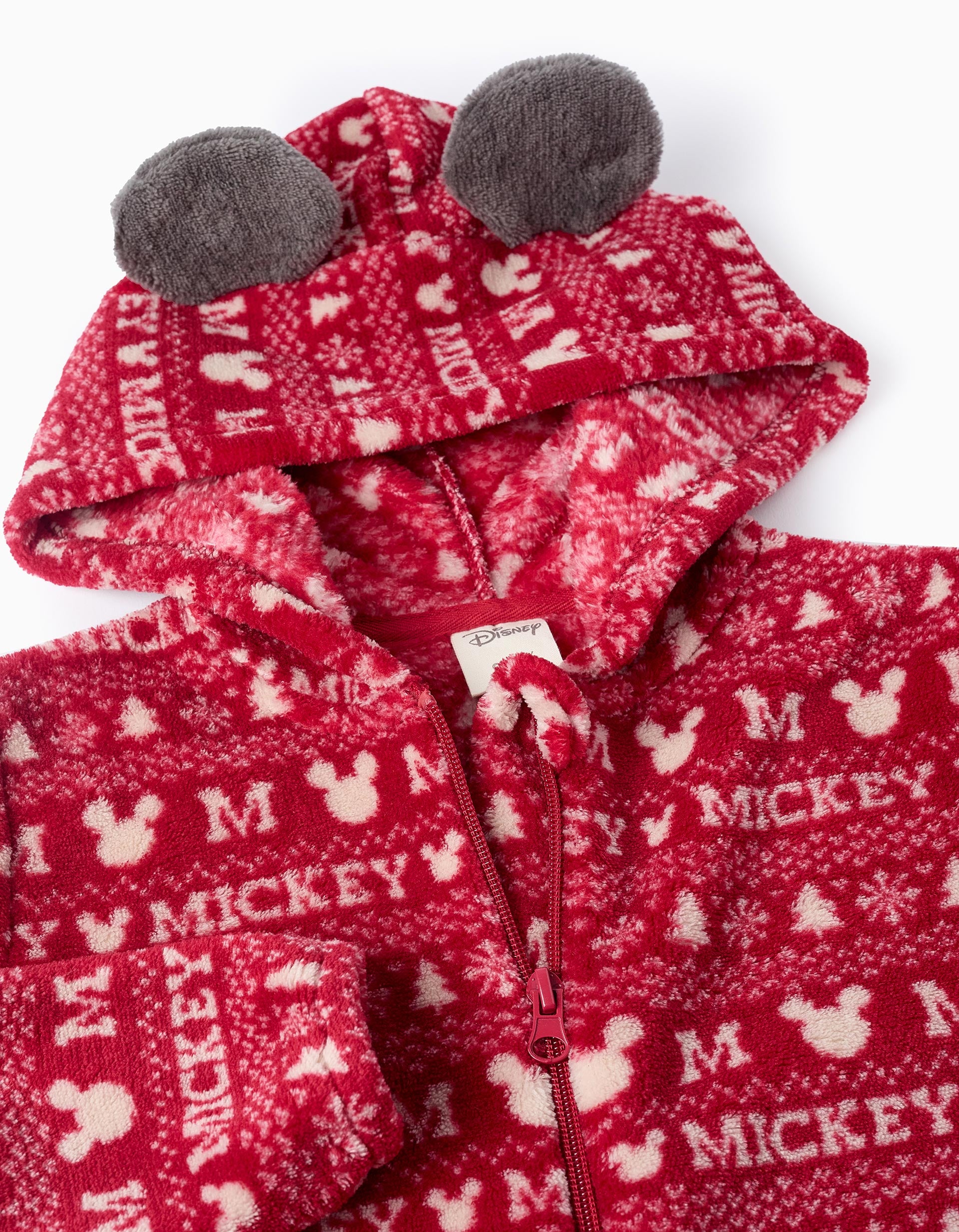 Mono Polar con Capucha para Niños 'Mickey', Rojo