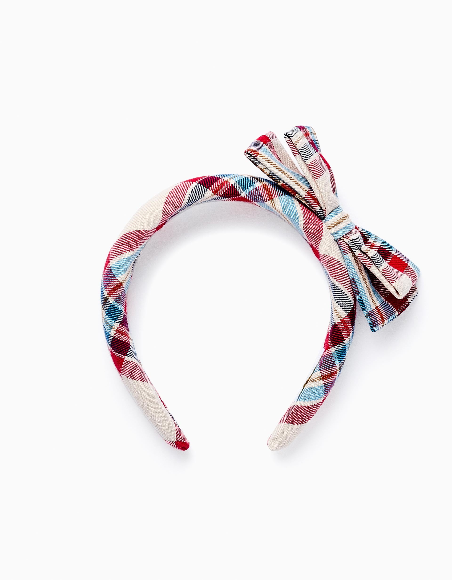 Headband with Checkered Bow for Baby and Girls 'You&Me', Multicolour