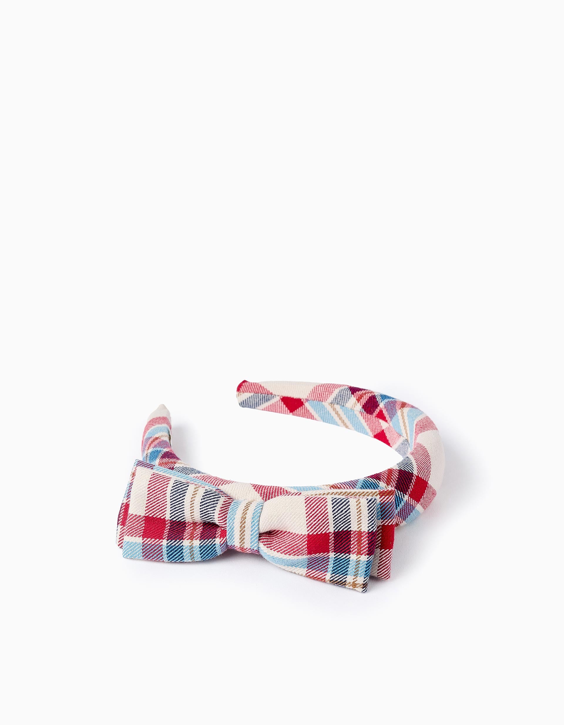 Headband with Checkered Bow for Baby and Girls 'You&Me', Multicolour