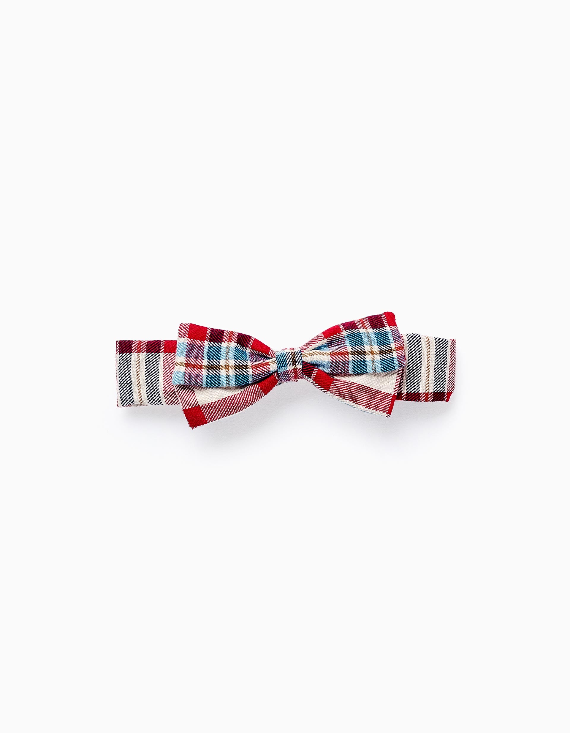 Headband with Checkered Pattern and Bow for Babies and Girls 'You&Me', Multicolour