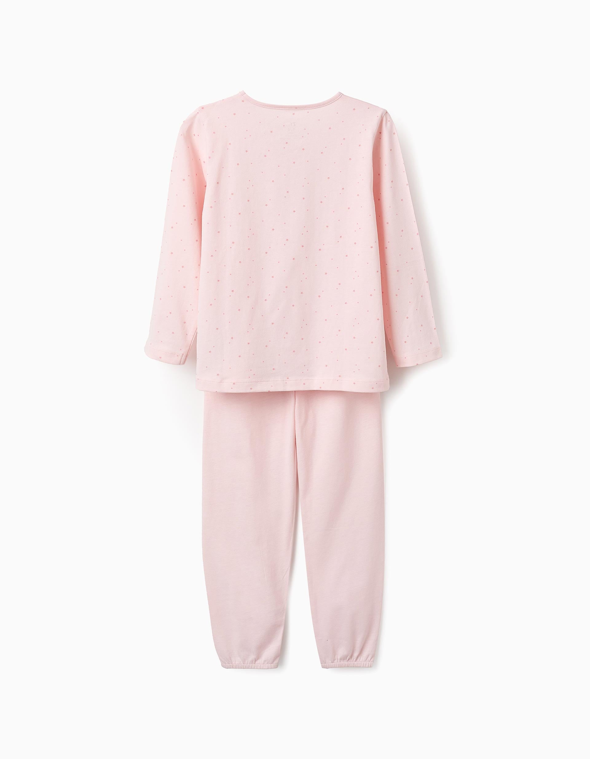 Pijama de Algodón para Niña 'Estrellas', Rosa