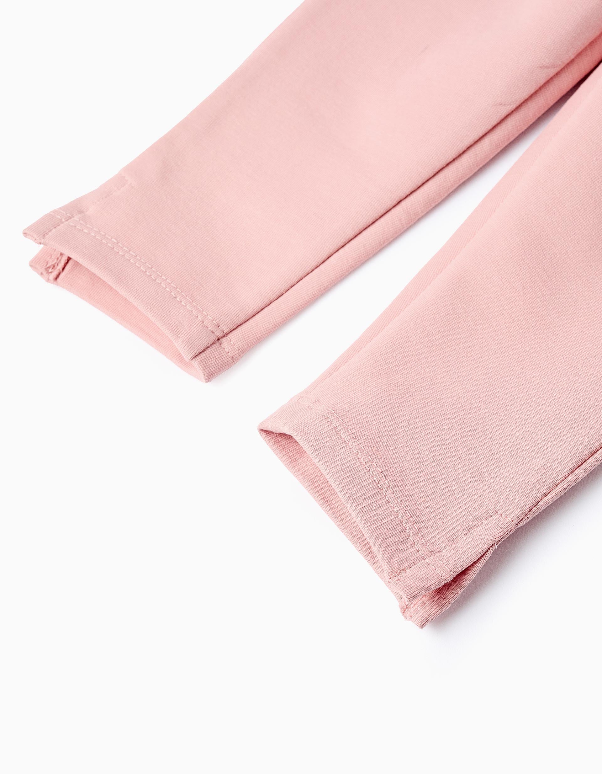 Sweat + Calças para Bebé Menina 'Corações', Rosa