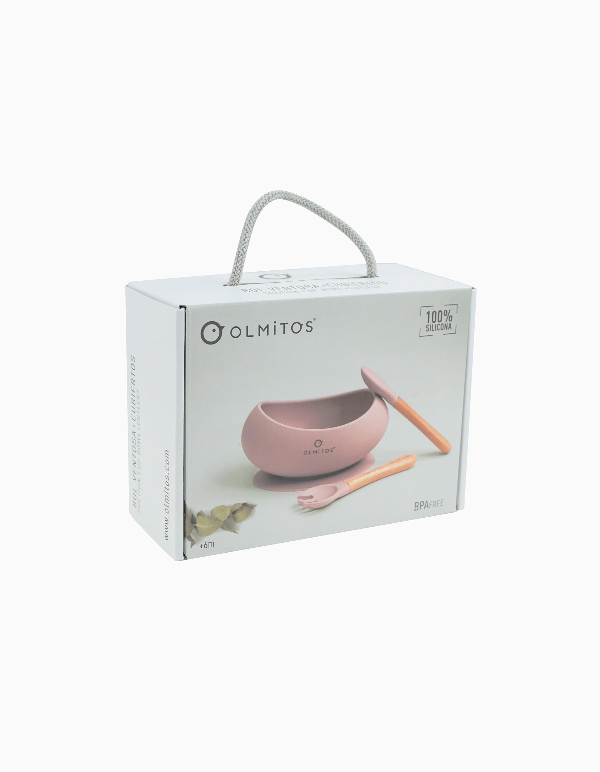 Conjunto De Alimentação para Bebé Olmitos 3Pcs, Rosa