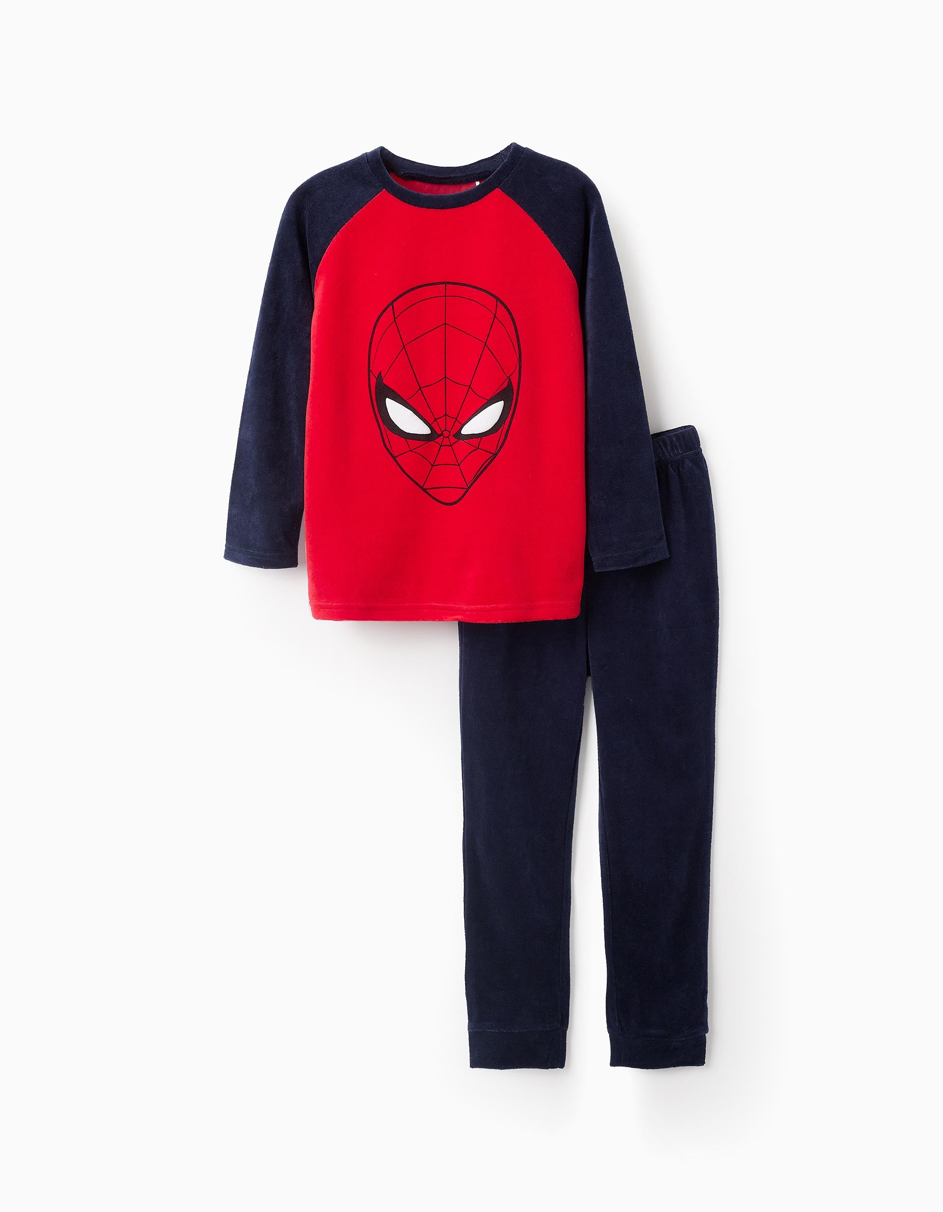 Pijama de Veludo para Menino 'Spider-Man', Azul/Vermelho