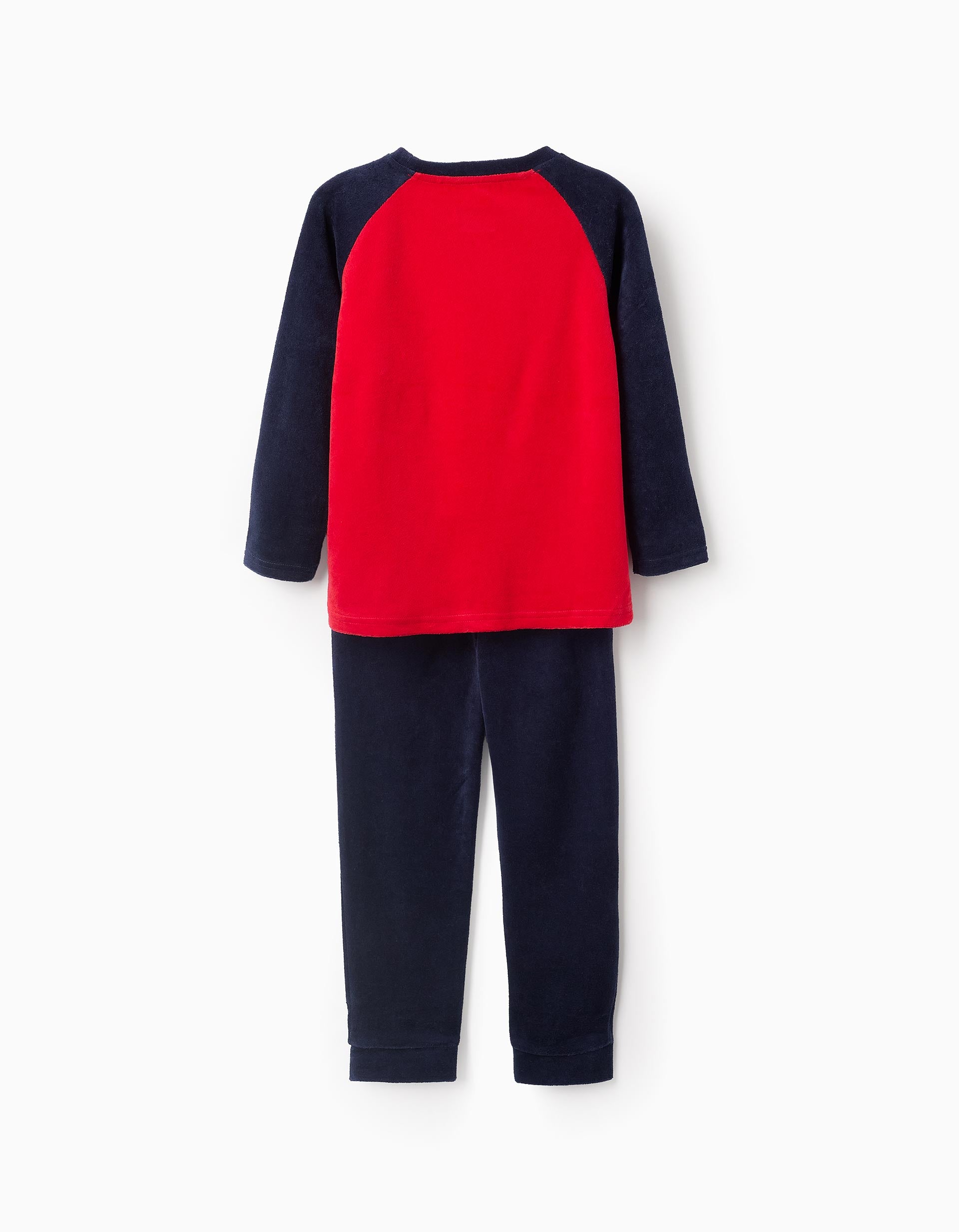 Pijama de Veludo para Menino 'Spider-Man', Azul/Vermelho