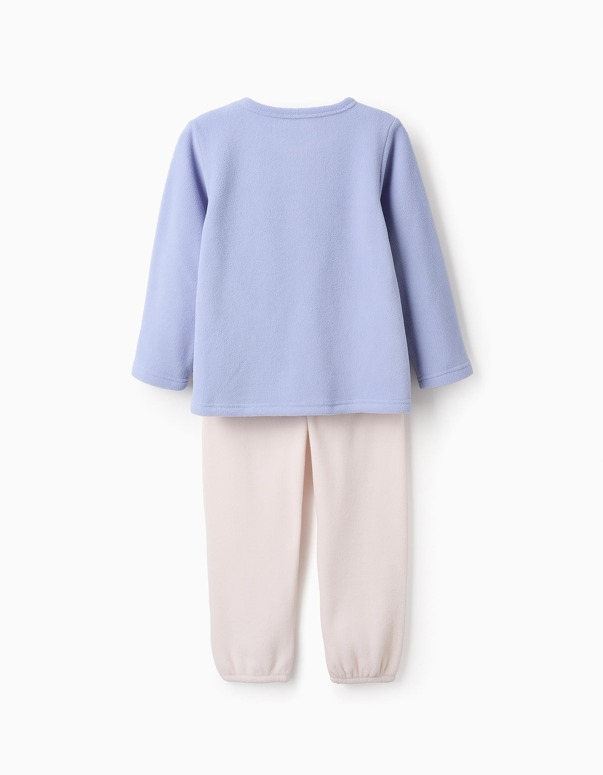 Pijama Polar para Menina 'Coruja', Rosa Claro/Azul