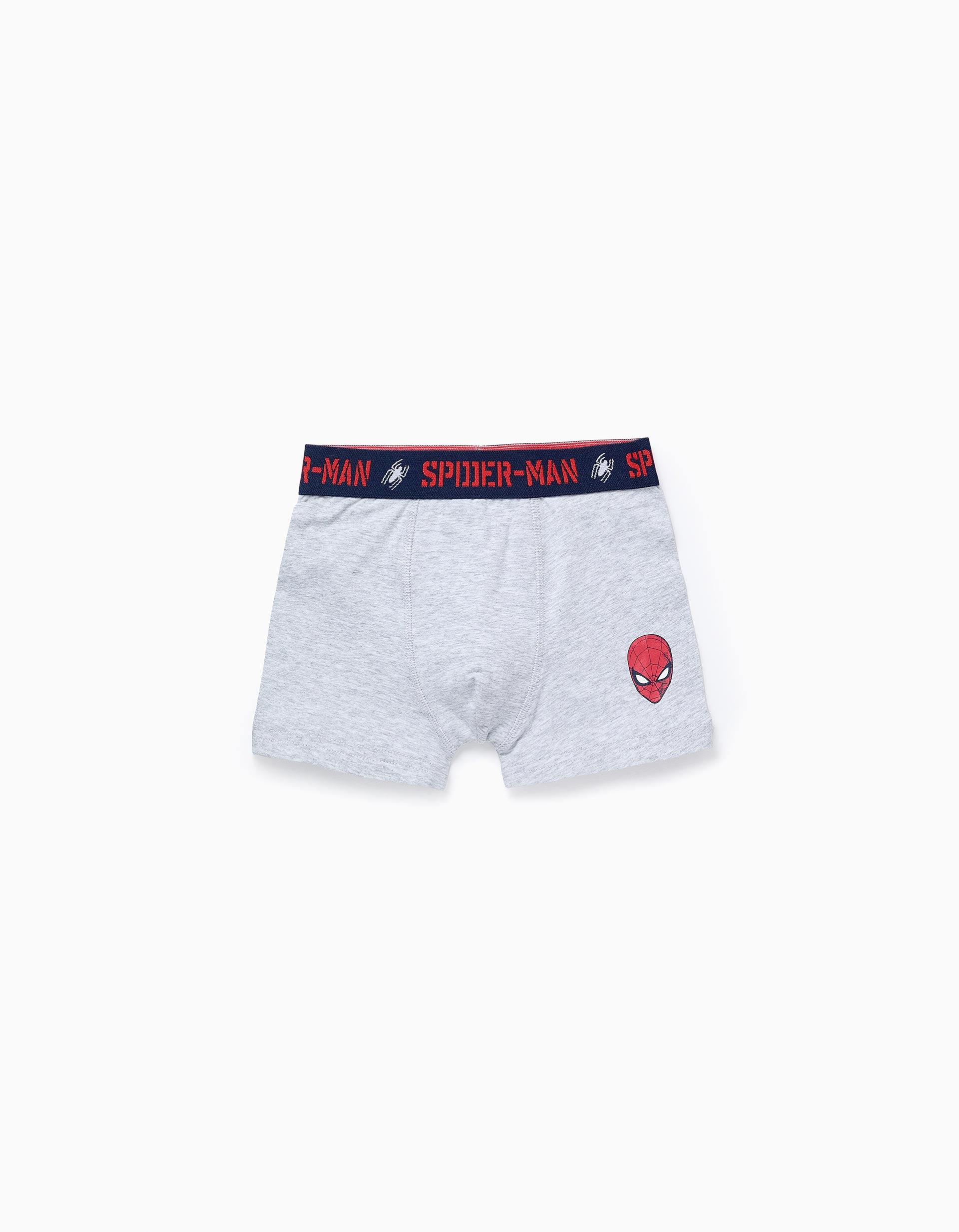 Pack 4 Boxers para Niño 'Spider-Man', Blanco/Azul/Gris