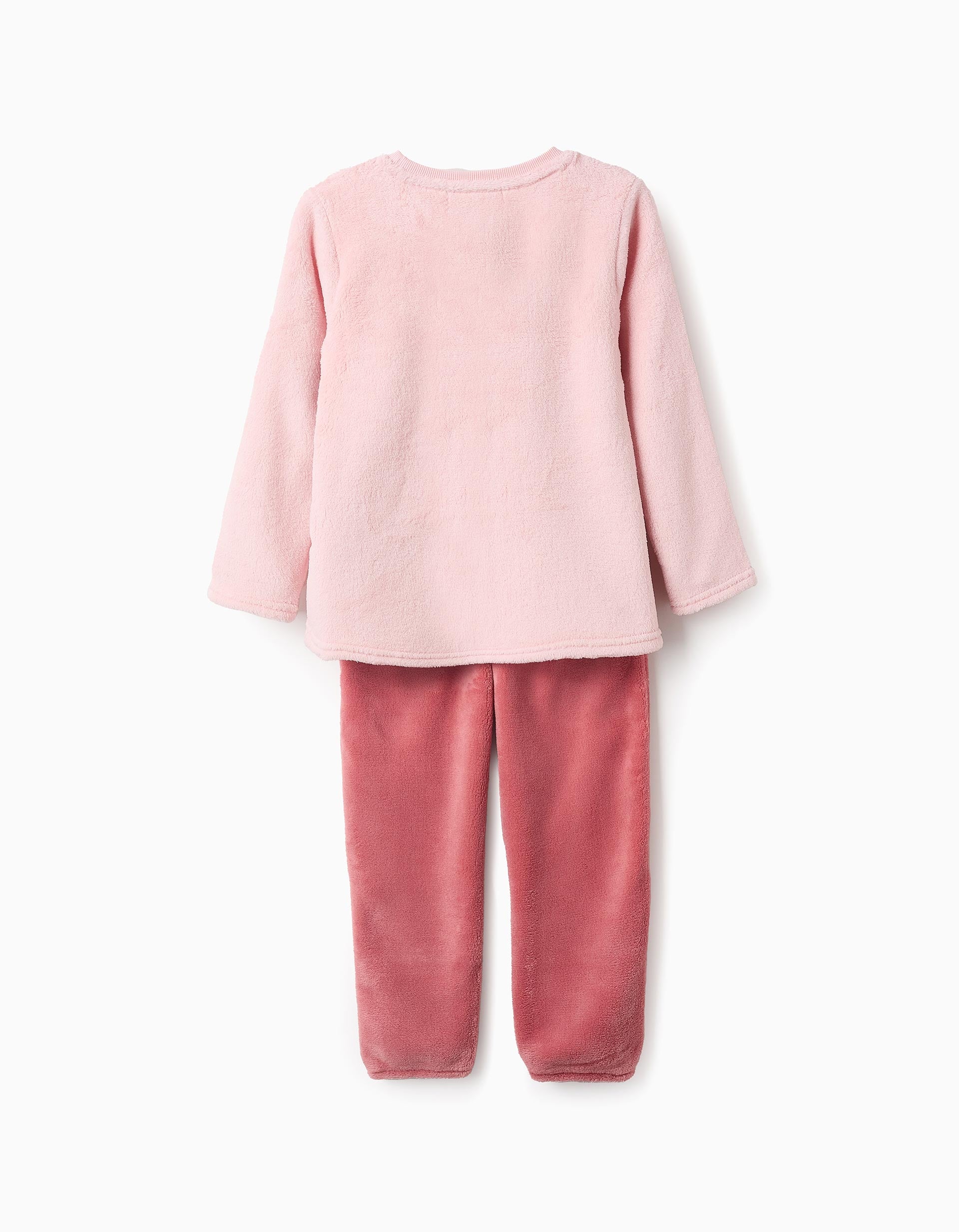 Pyjama Gratté Pour Fille 'Chouette', Rose