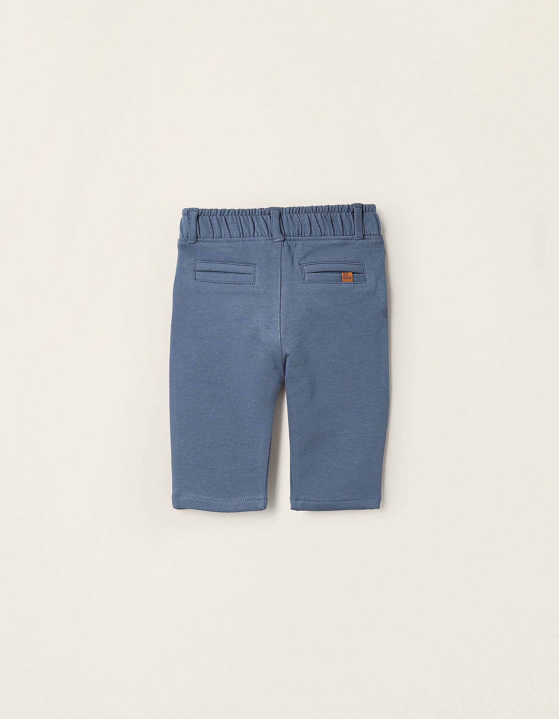 Trousers in Jersey for Newborns, Blue