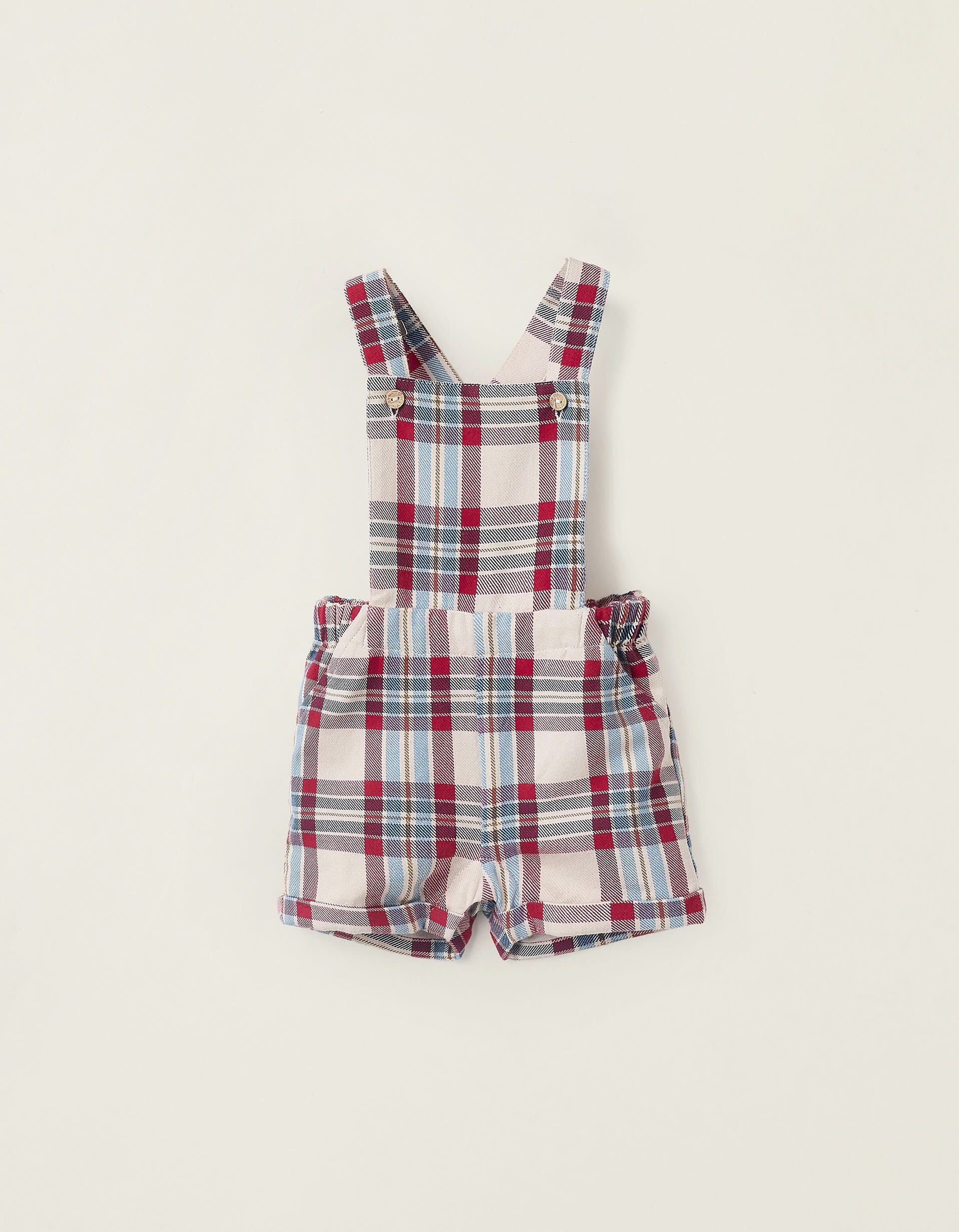 Jumpsuit with Check Pattern for Newborn Boys 'You&Me', Multicolour