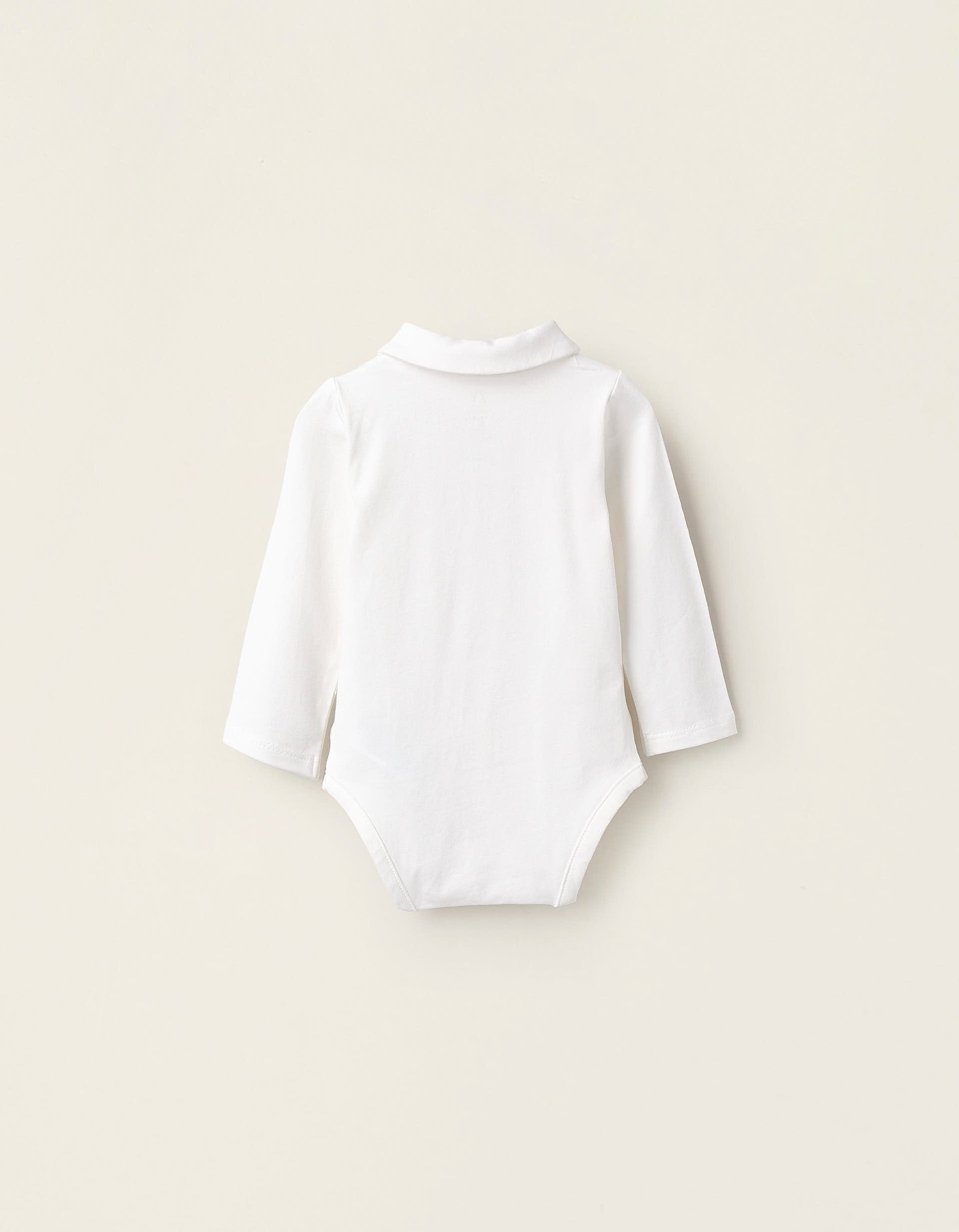 Plain Bodysuit for Newborns, White