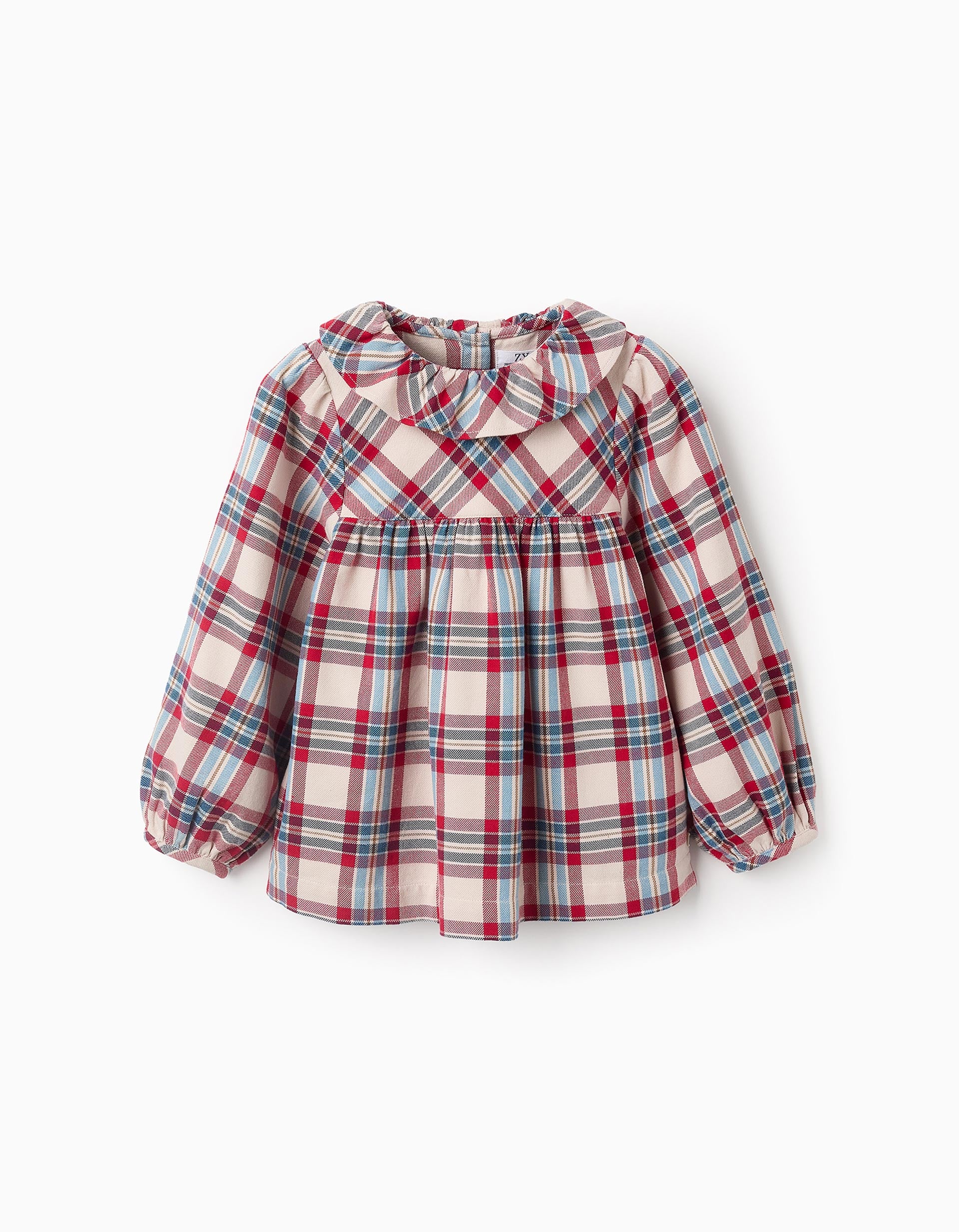 Blouse with Check Pattern for Girls 'You&Me', Multicolour