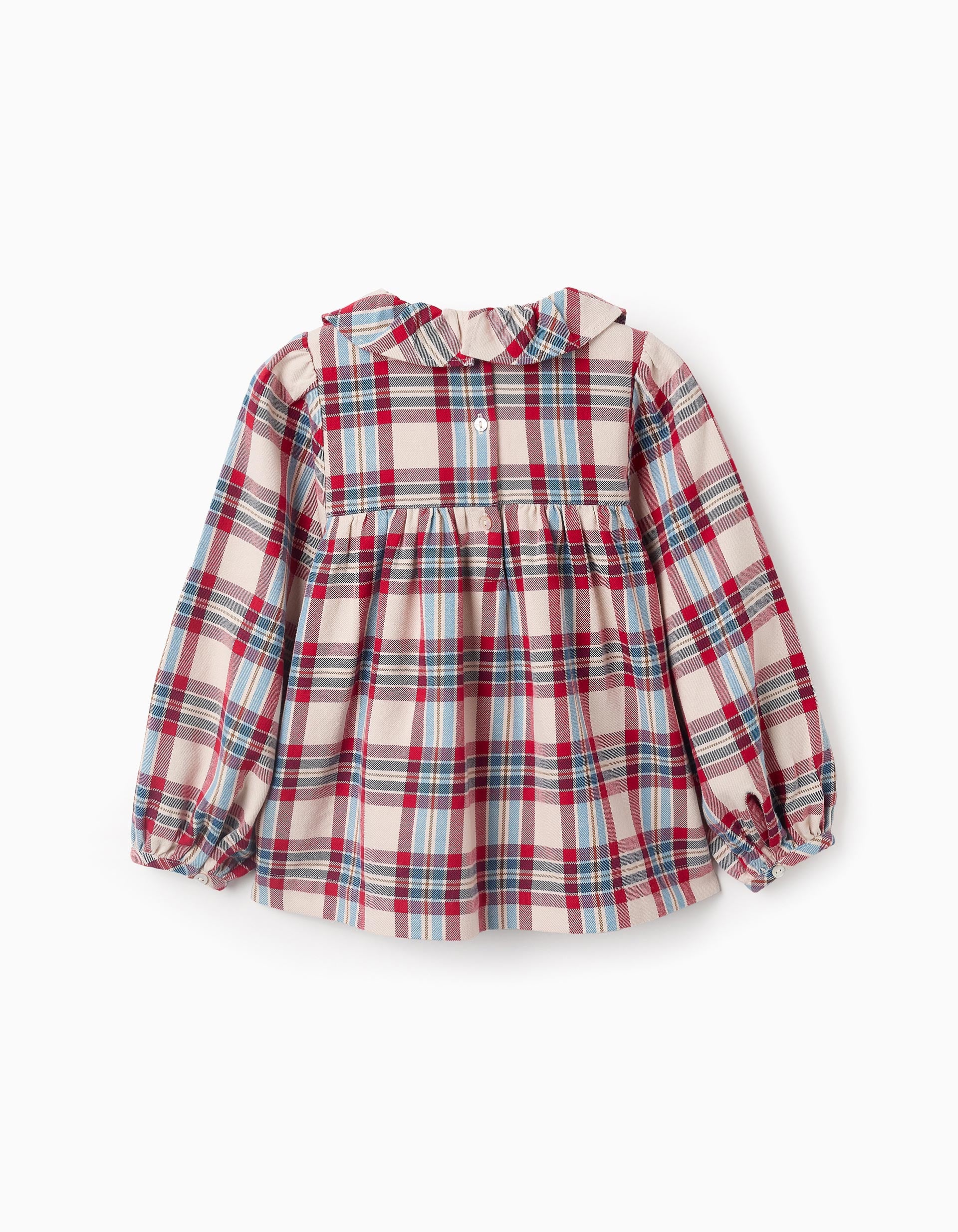 Blouse with Check Pattern for Girls 'You&Me', Multicolour