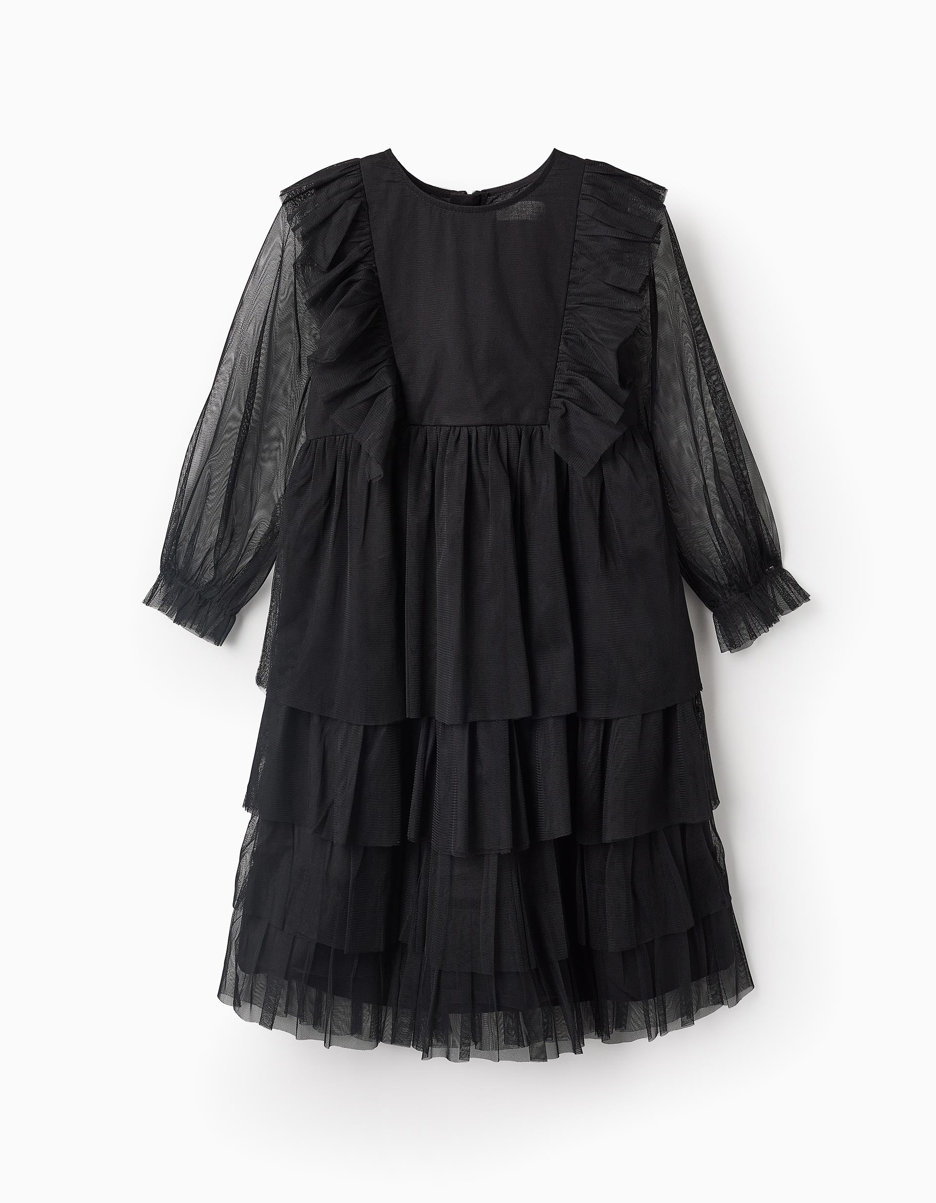 Vestido de Tul para Niña, Negro