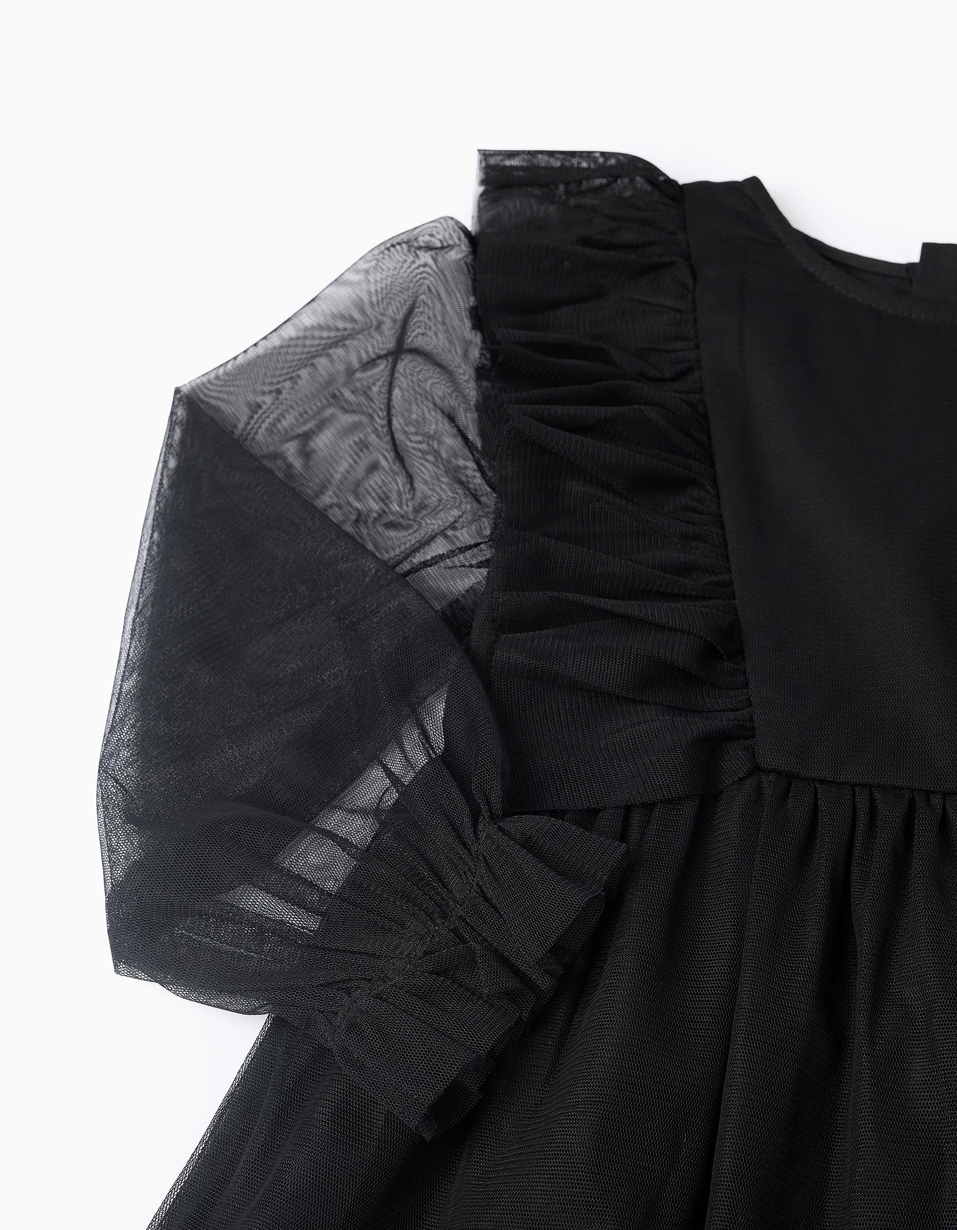 Robe en Tulle pour Fille, Noir