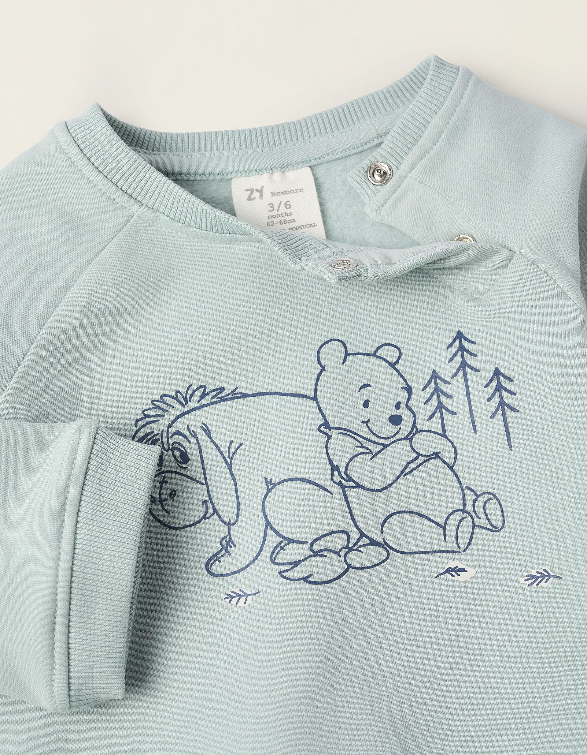 Sweat + Jogpant Gratté pour Nouveau-né 'Winnie The Pooh', Bleu