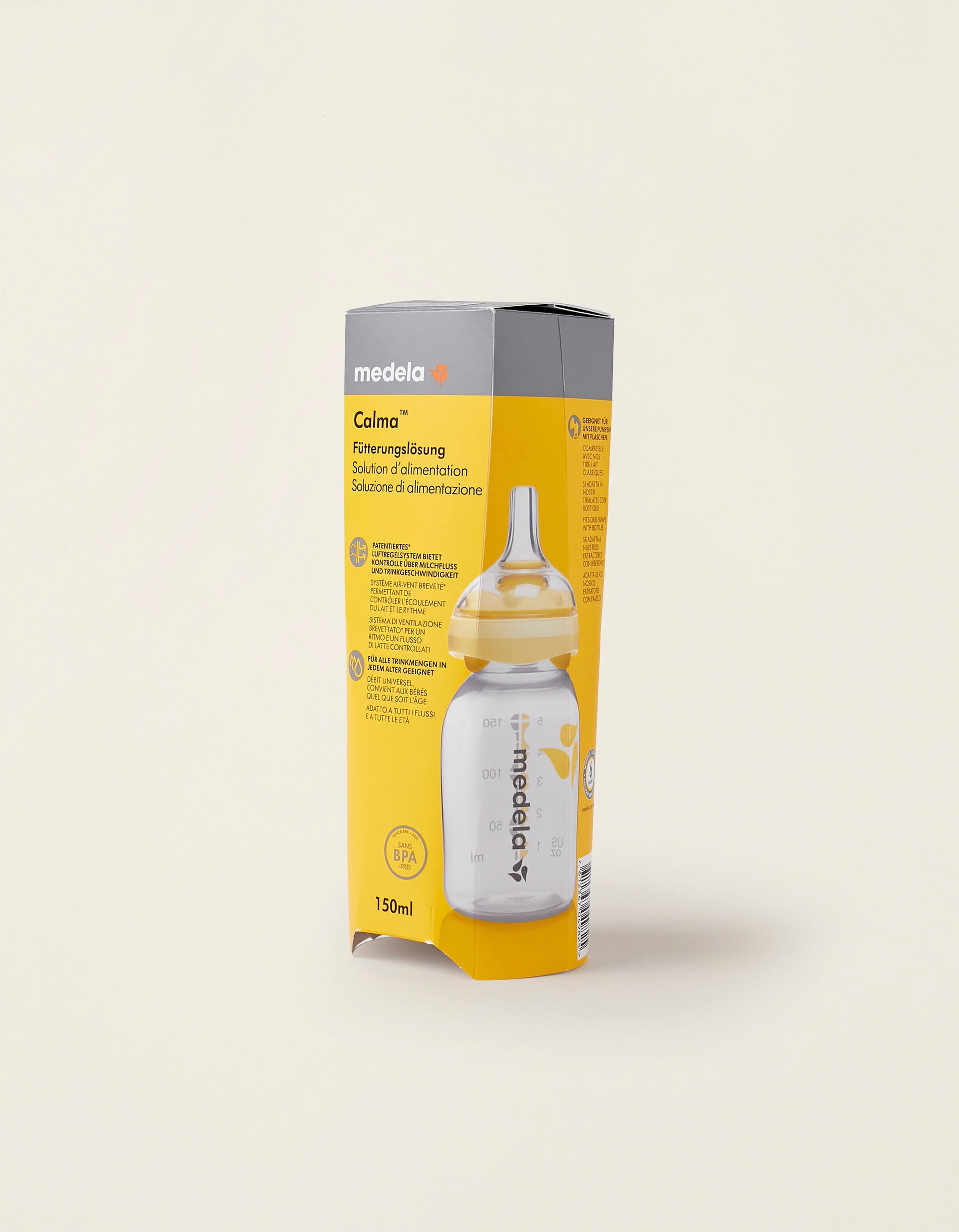 Biberão Medela 150Ml c/Tetina Calma