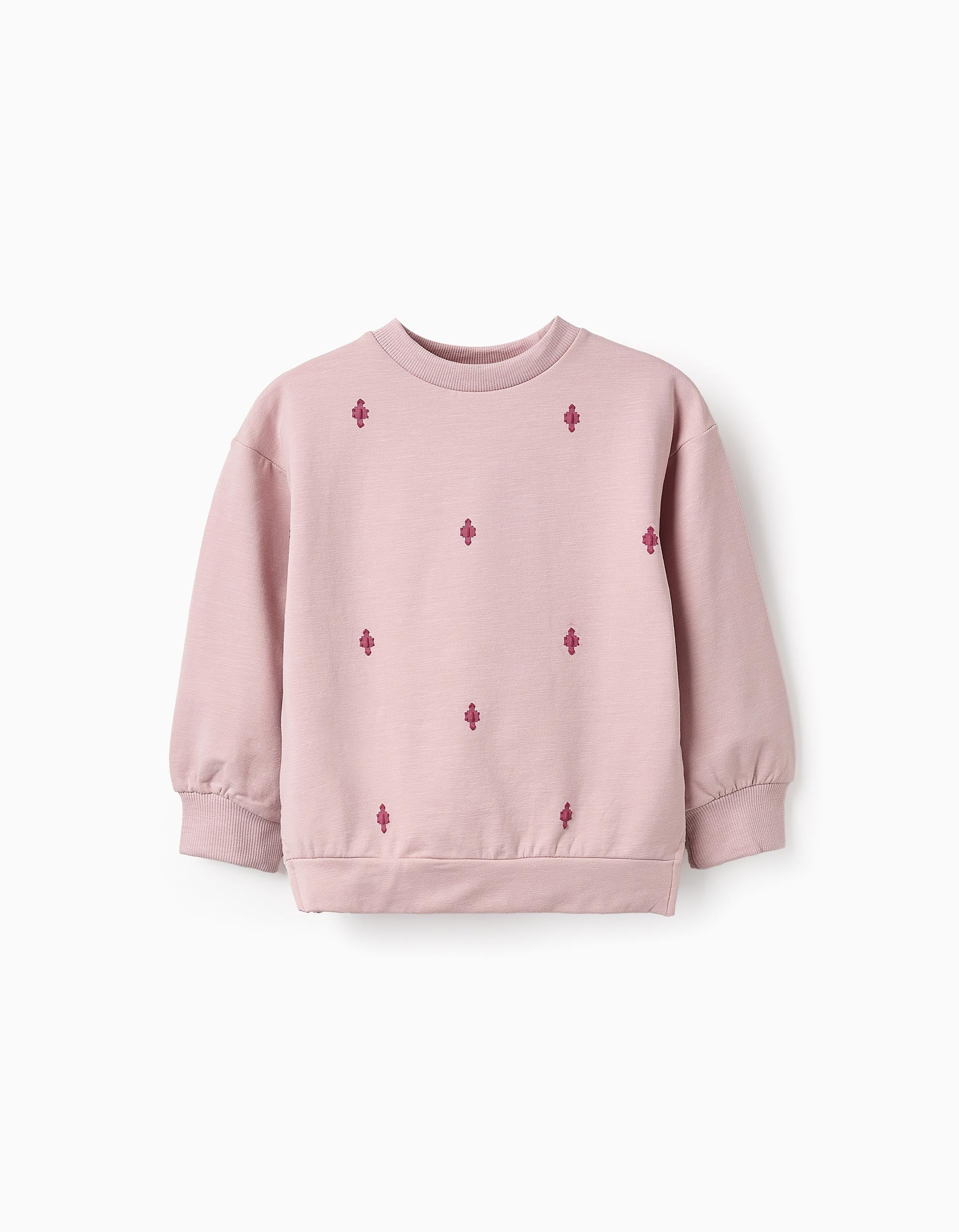 Sweat com Padrão para Menina, Rosa