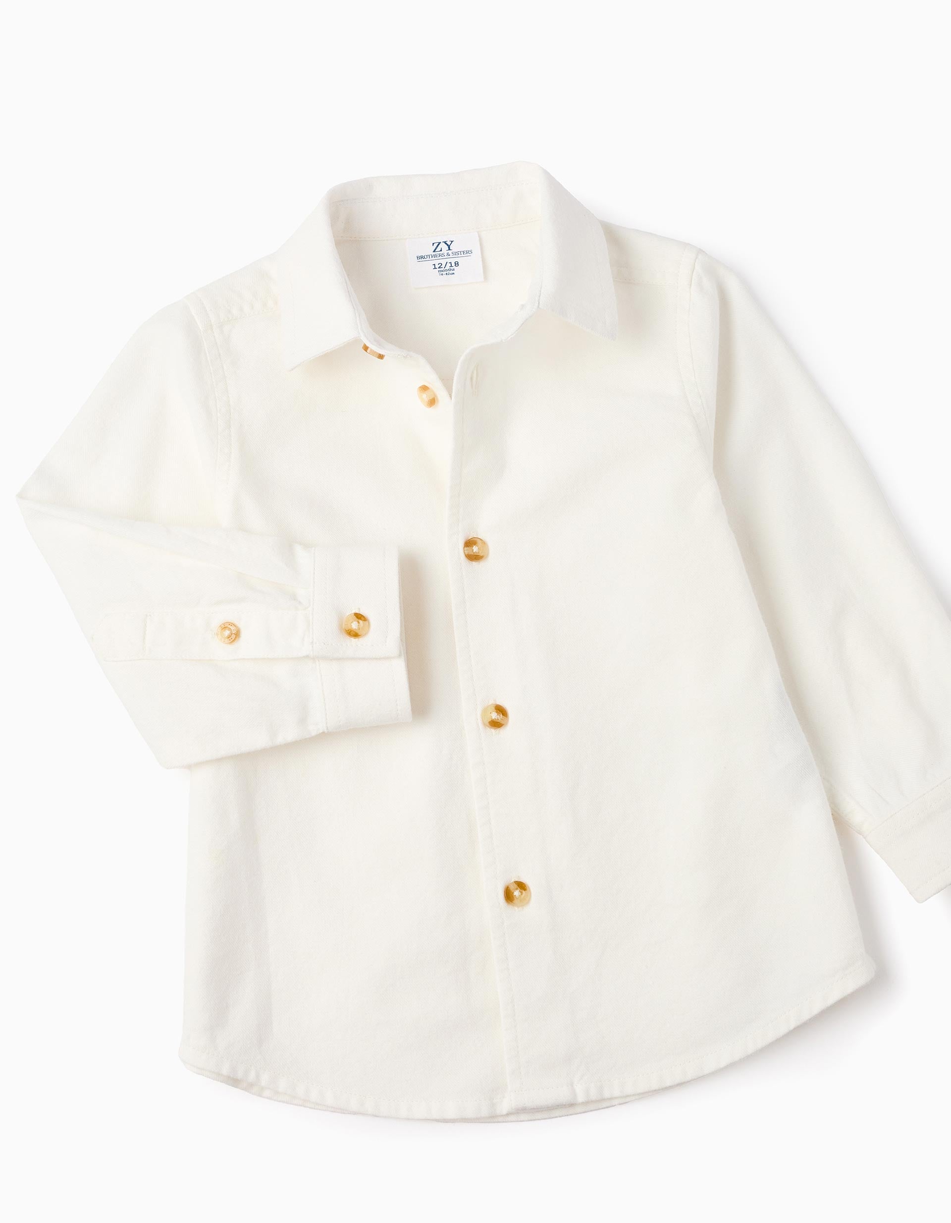 Camisa + Pelele con Cuadros para Bebé Niño 'You&Me', Blanco/Multicolor